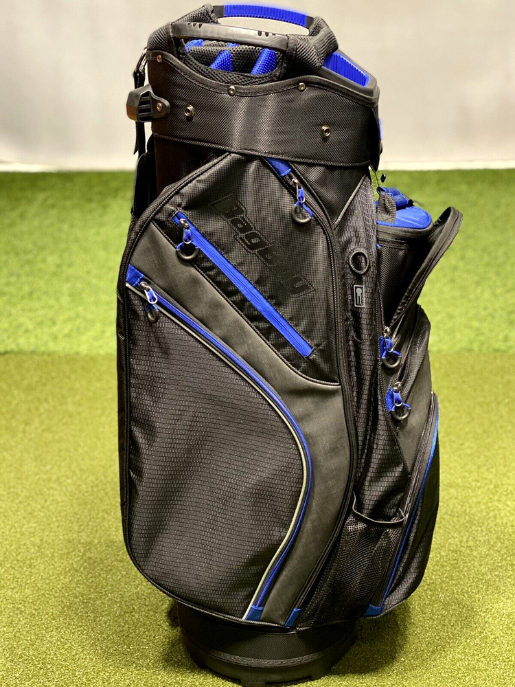 Bag Boy Chiller Cart Golf Bag BB37591 Black/Blue 15Way Divider New