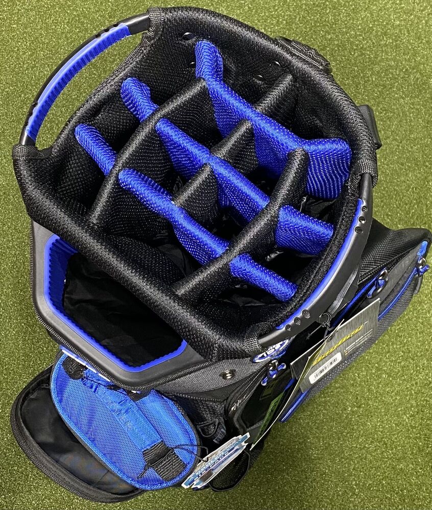 Bag Boy Chiller Cart Golf Bag BB37591 Black/Blue 15Way Divider New