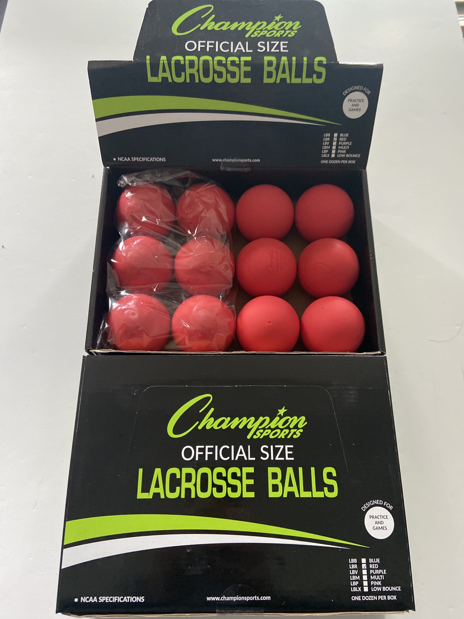 New Champion 24 Pack (2 Dozen) Lacrosse Ball SidelineSwap