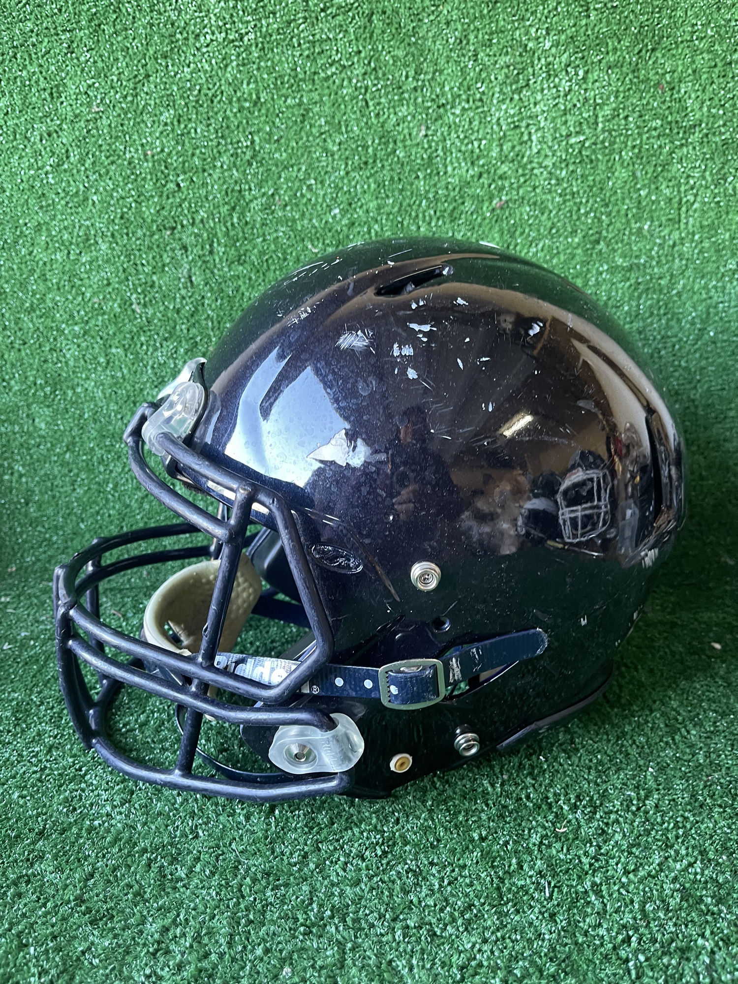 Adult Medium Riddell Speed Football Helmet Navy Blue SidelineSwap