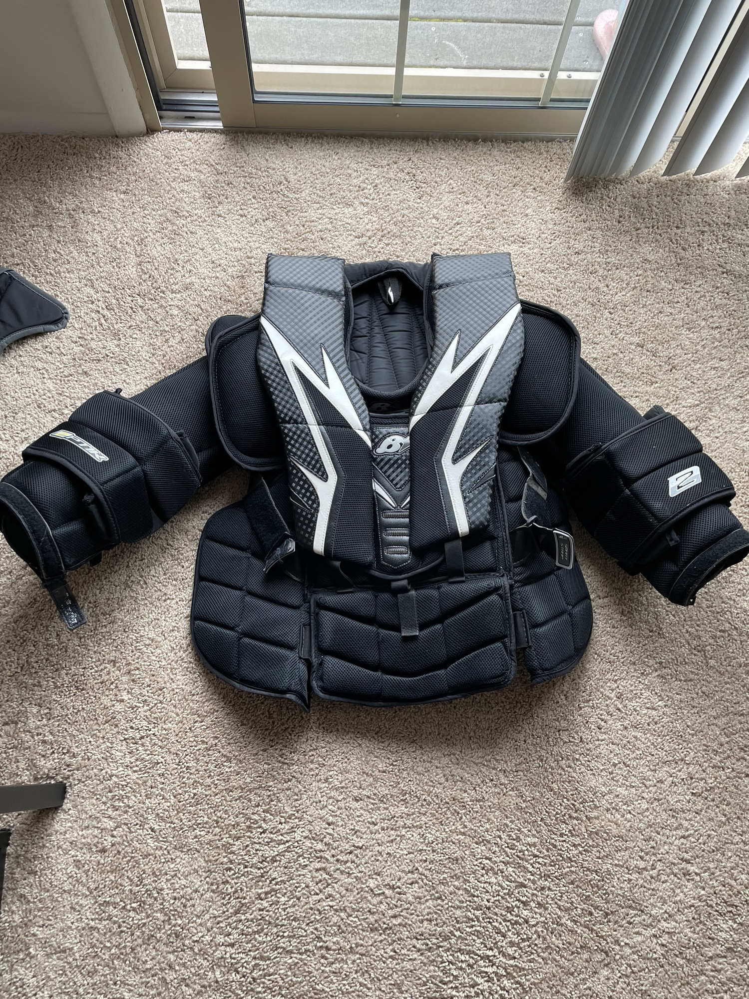 Used Large Brian's Optik 2 Goalie Chest Protector SidelineSwap