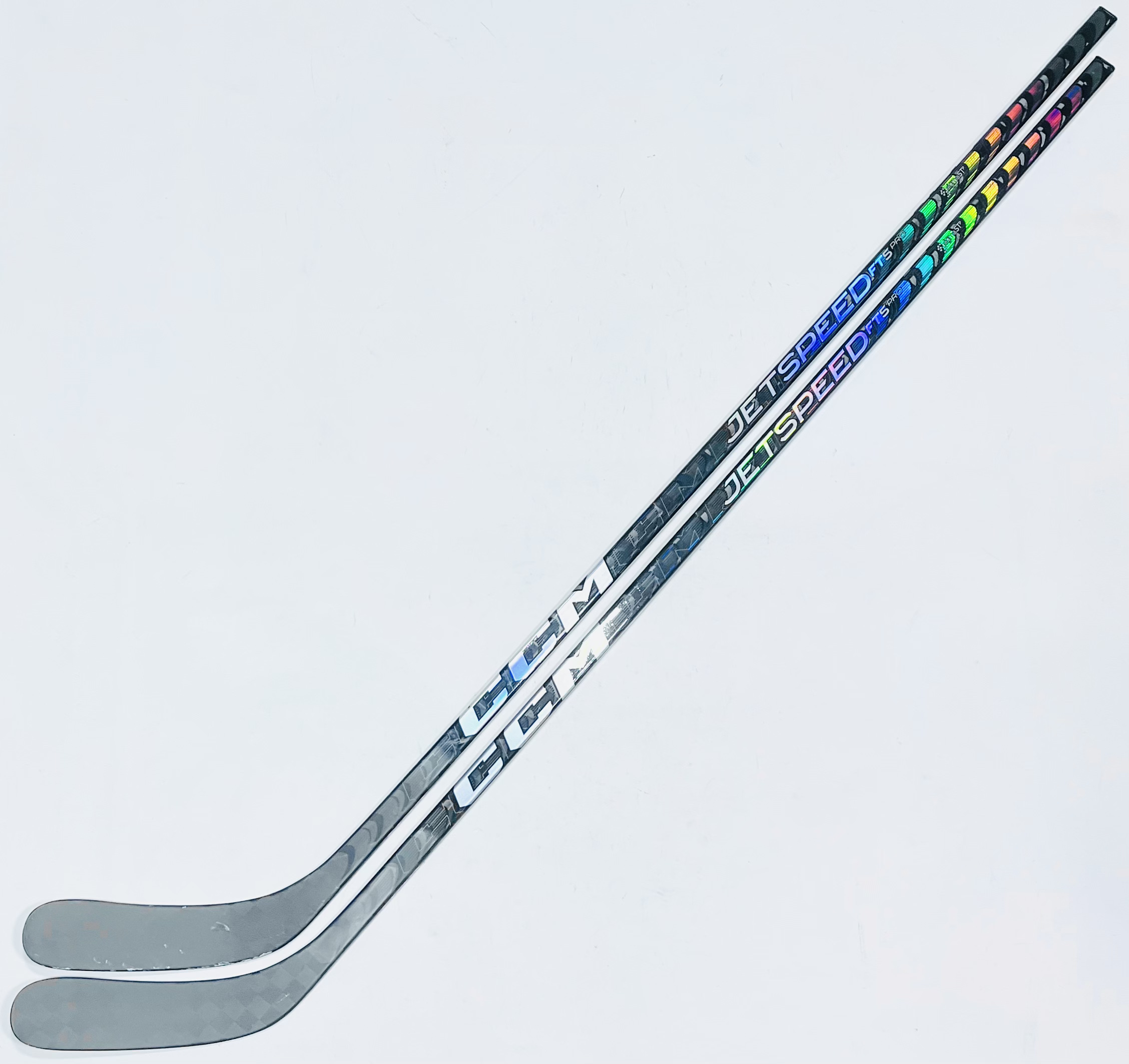 2 Pack Grey CCM Jetspeed FT5 Pro Hockey StickRH80 FlexP88 SidelineSwap