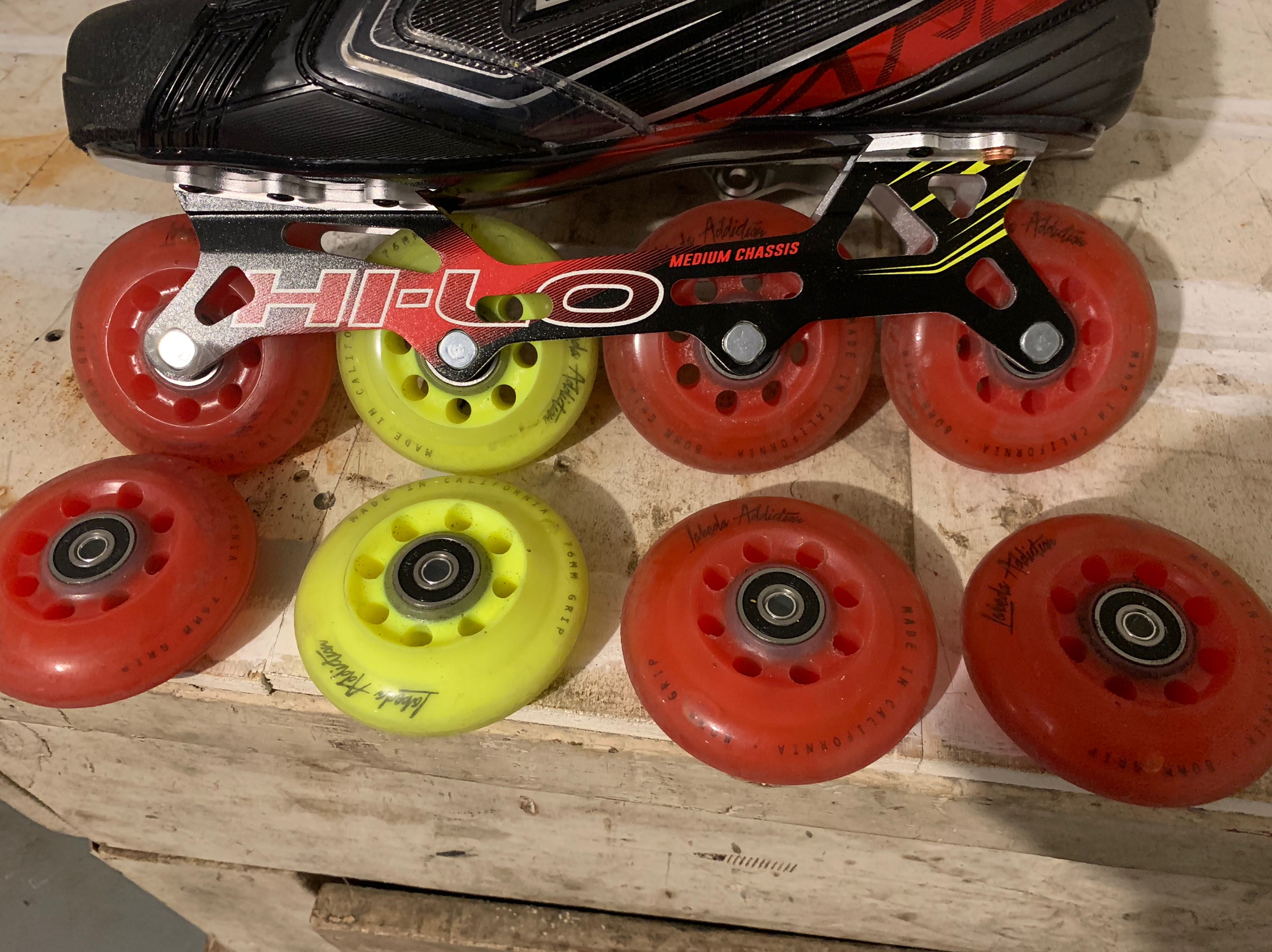 Labeda Addiction Roller Hockey Wheels USED TWICE SidelineSwap