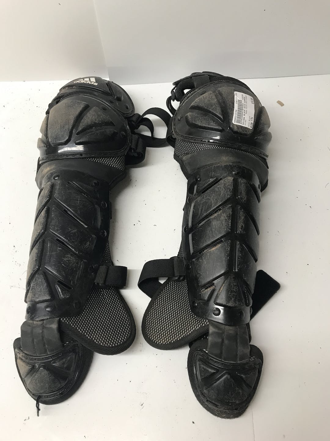 Used Adidas Black Shin Guards Youth Catcher's Equipment SidelineSwap
