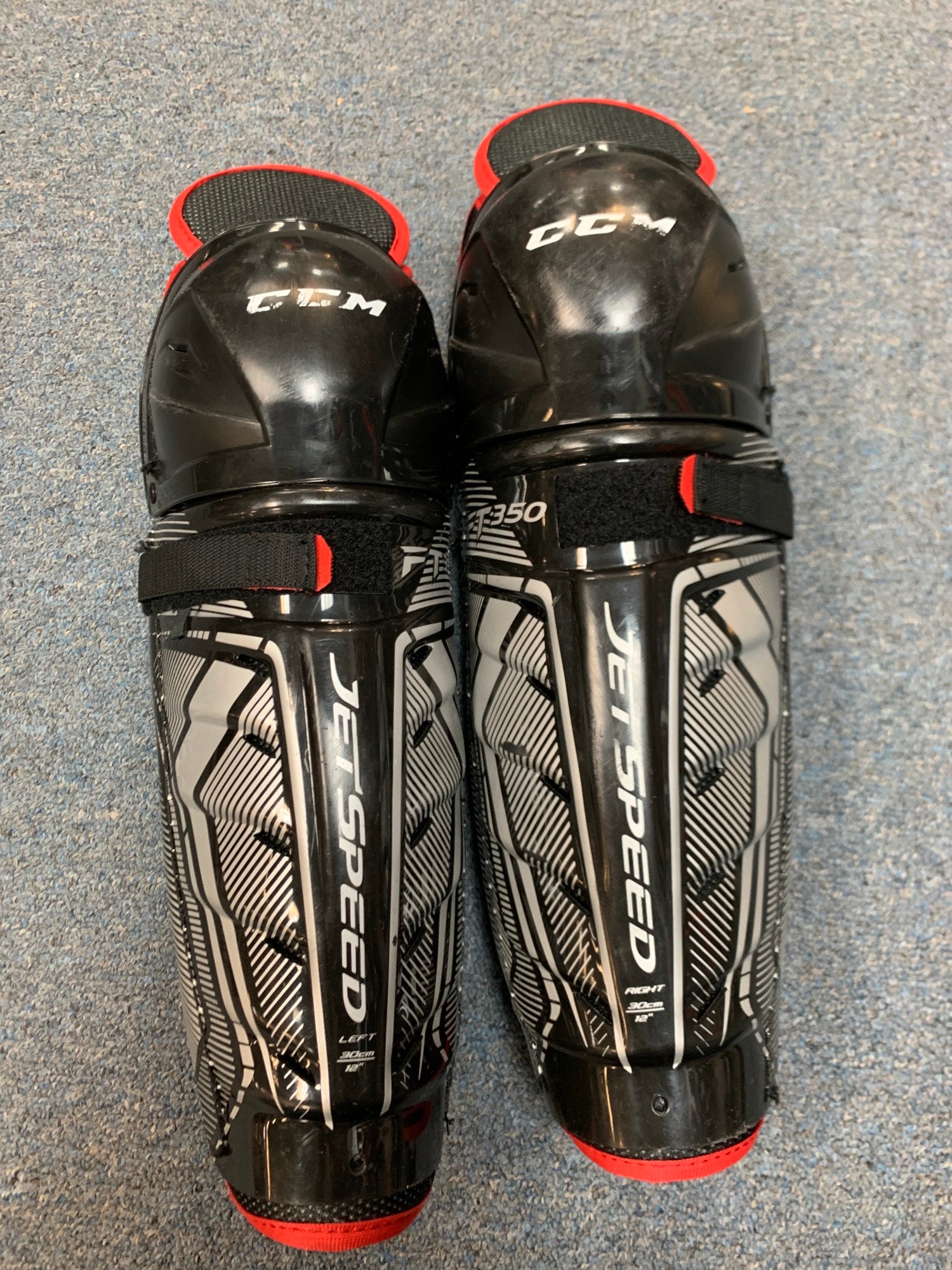 Used CCM JetSpeed FT350 Shin Pads SidelineSwap