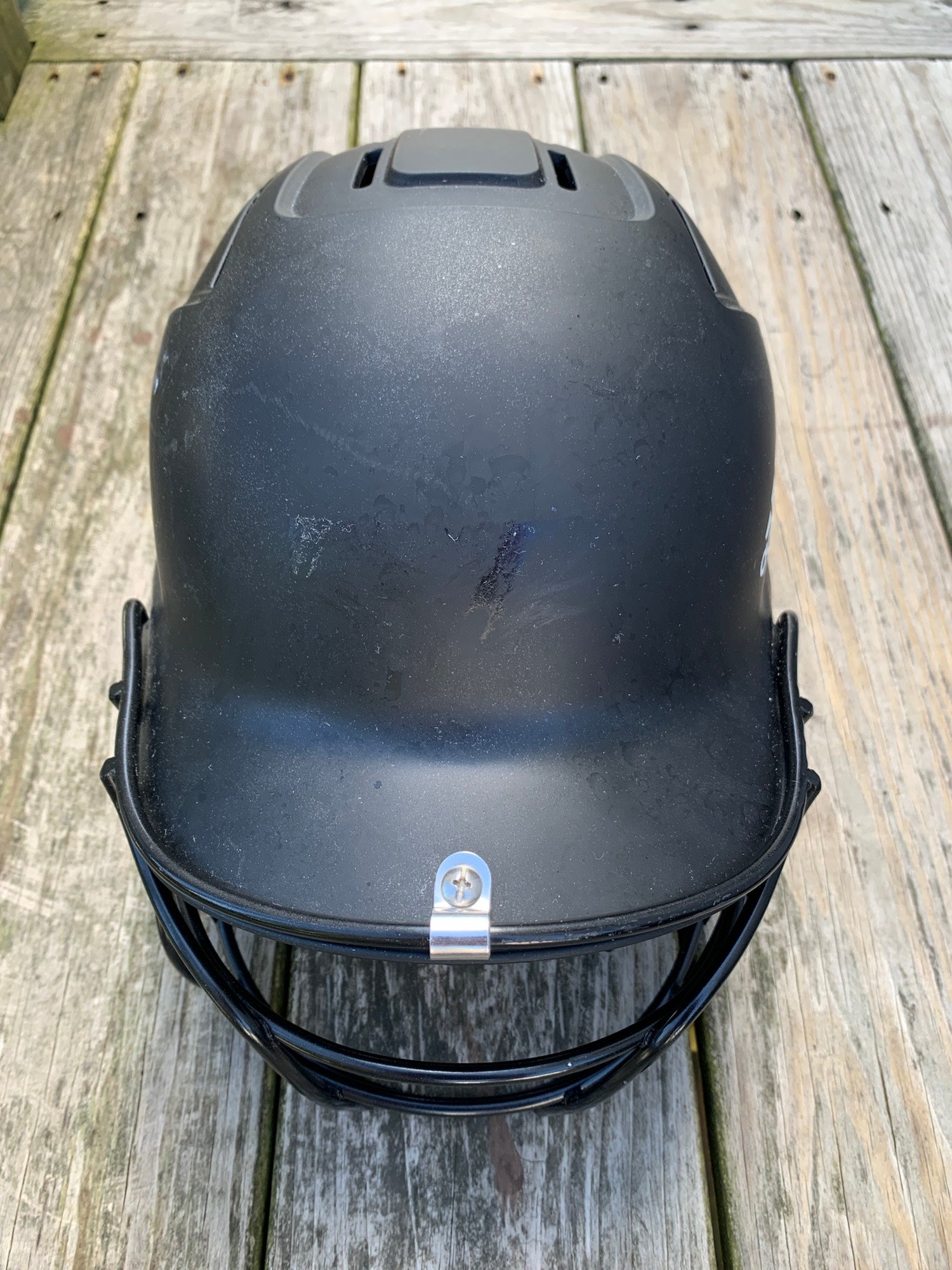 Used Adidas Triple Stripe Baseball Batting Helmet with Cage (6 3/8 7