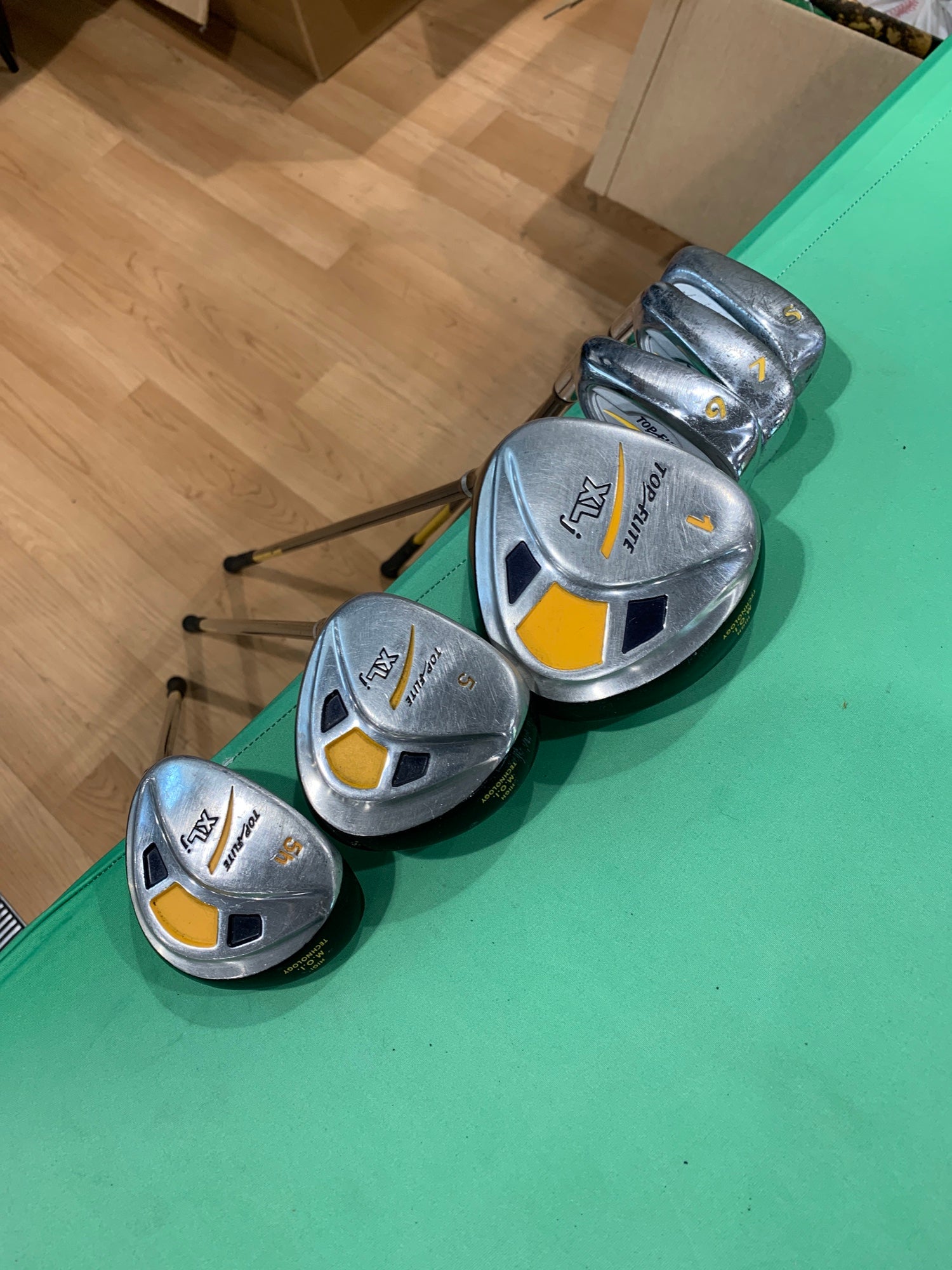 Used Junior Top Flite XLj Left Clubs (Full Set) Uniflex 6 Club Set