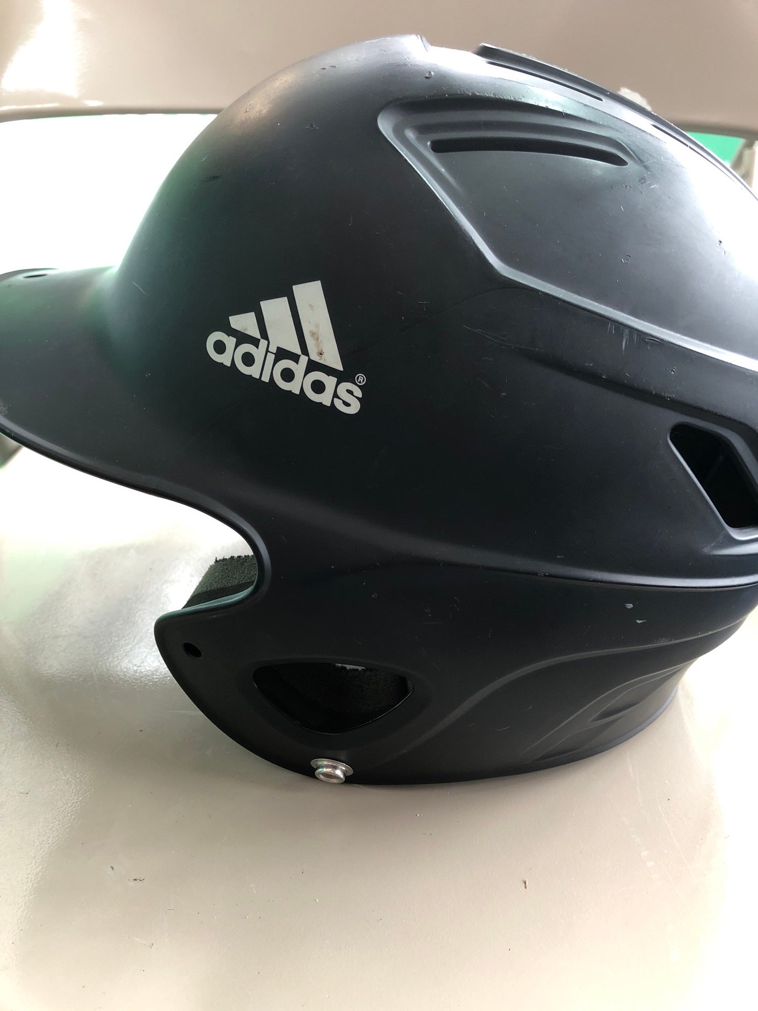 Used Adidas Triple Stripe Baseball Batting Helmet (6 3/8 7 3/8