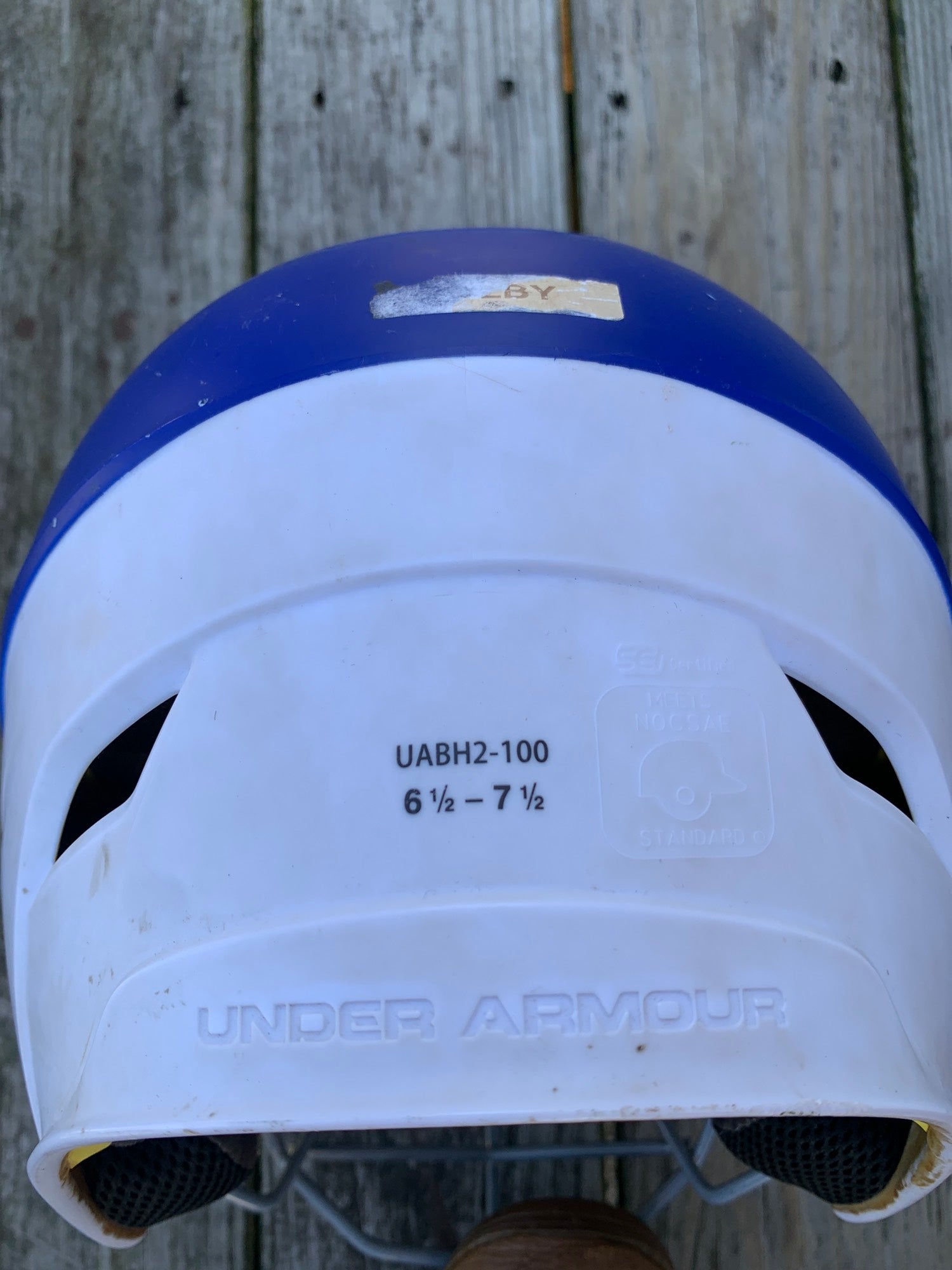 Used Under Armour UABH2 Baseball Batting Helmet with Cage (6 1/2 7 1/