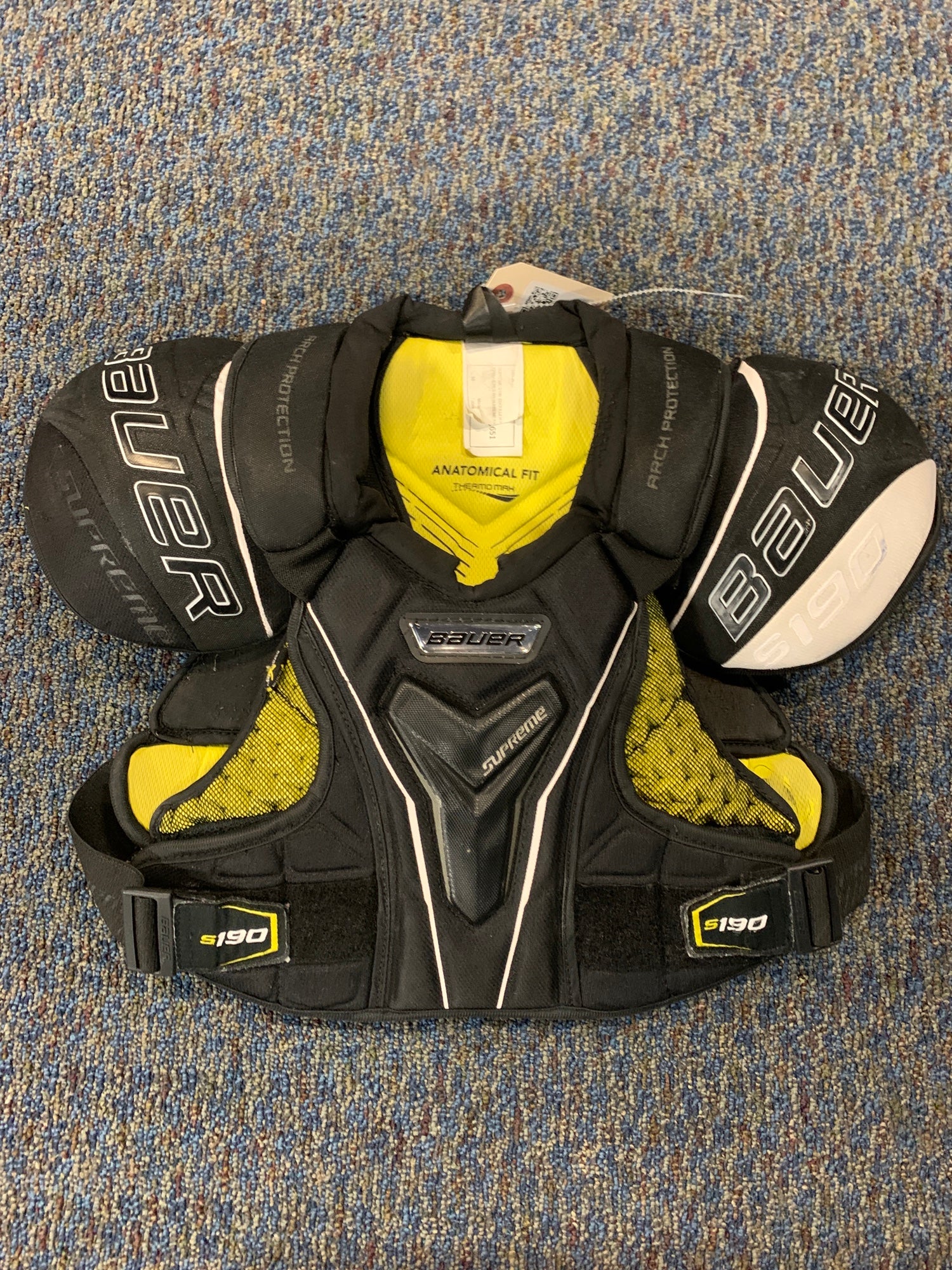 Used Junior Medium Bauer Supreme S190 Shoulder Pads SidelineSwap