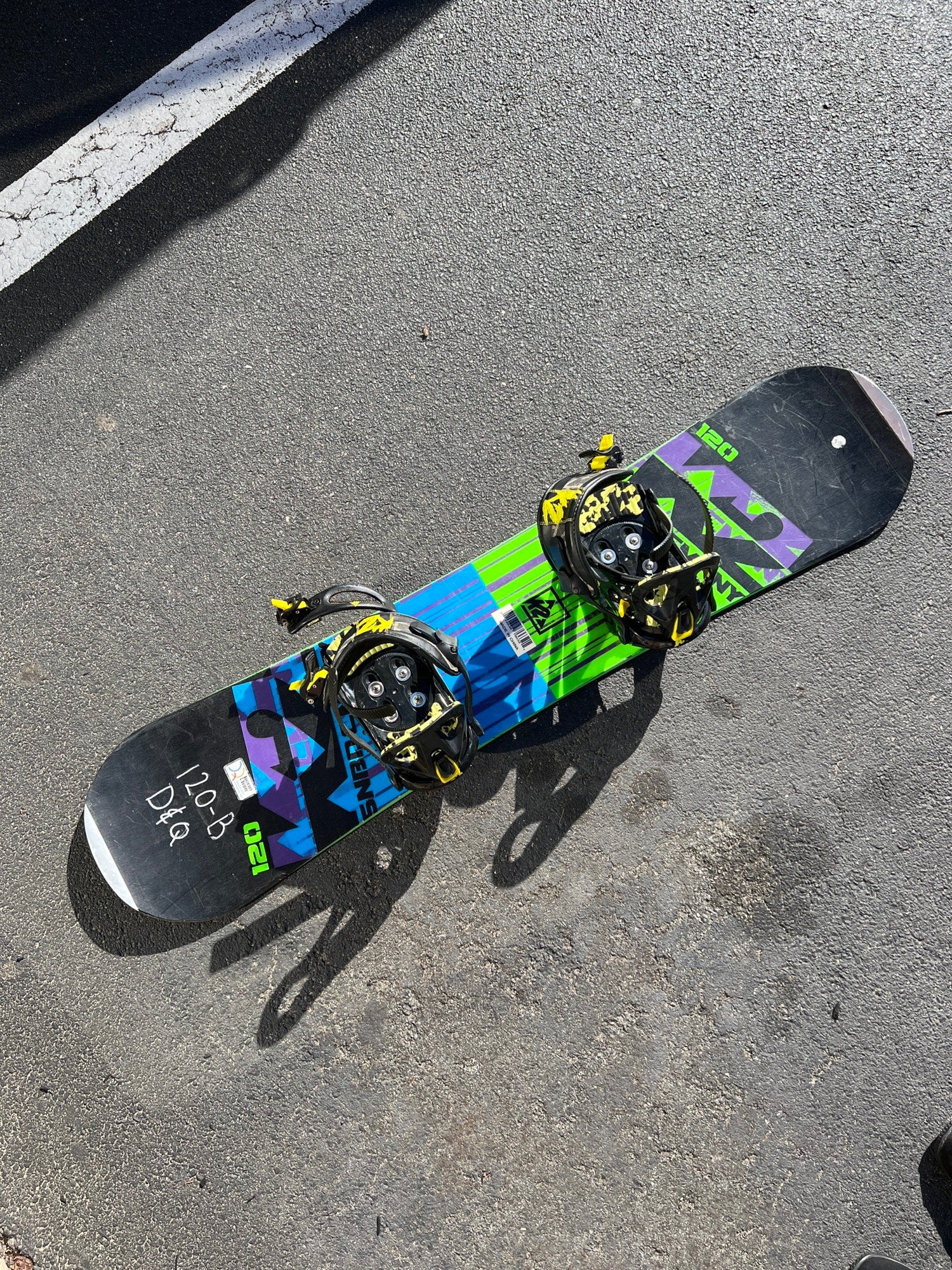 Used K2 120 Snowboard with Bindings 116 120 cm SidelineSwap