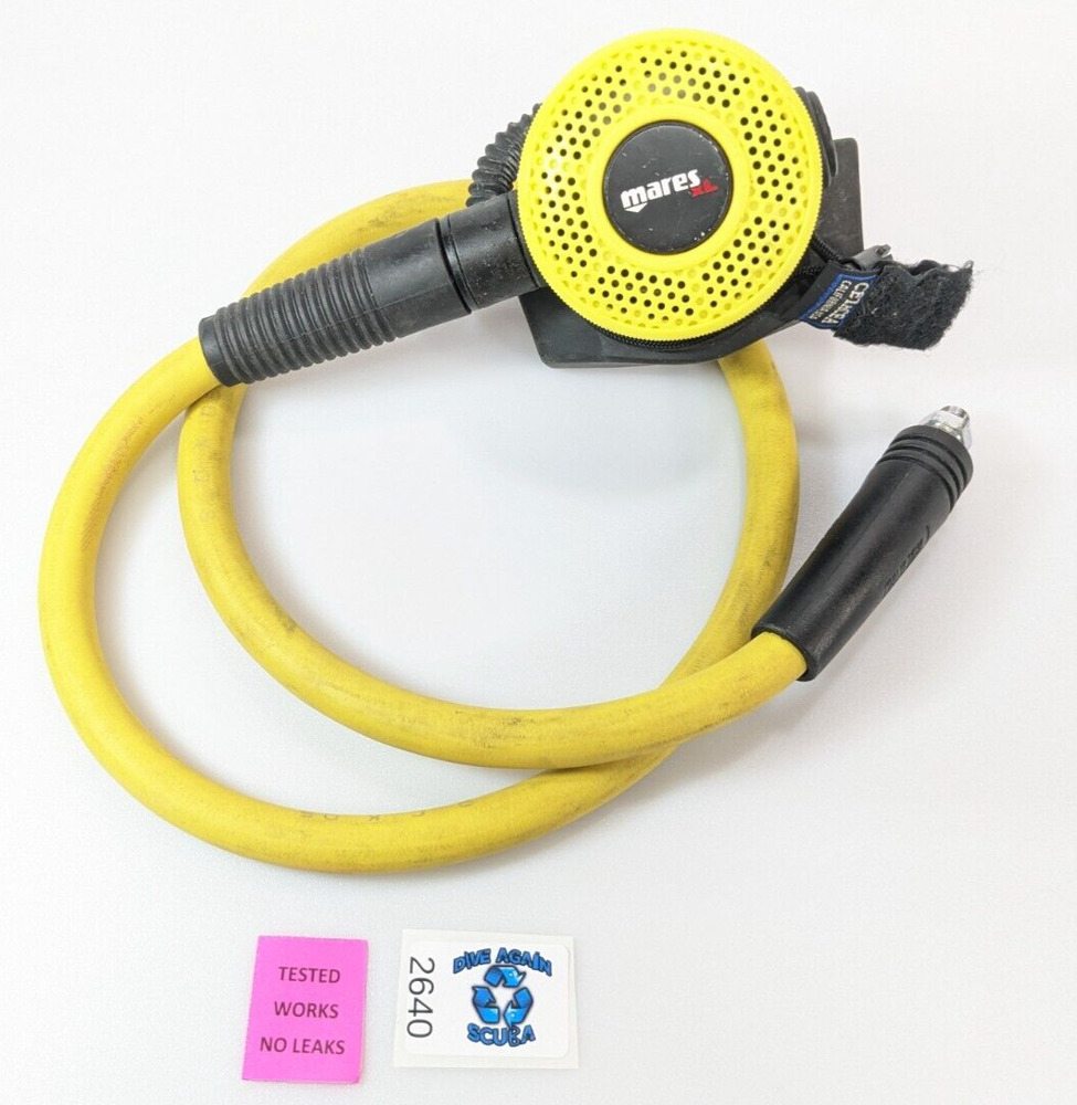 Mares XL Octo Octopus Second 2nd Stage Scuba Dive Regulator Yellow Hose