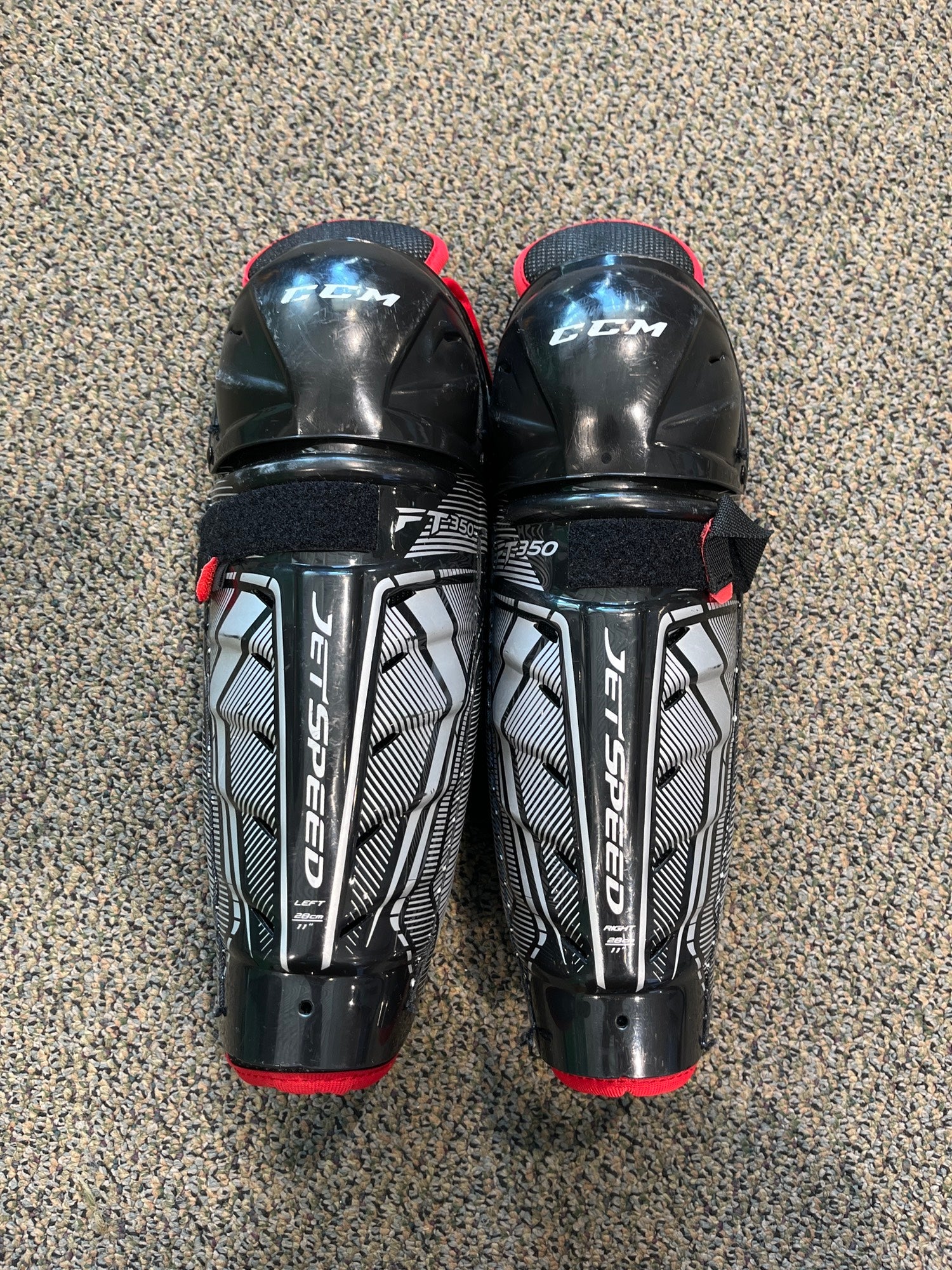 Used CCM JetSpeed FT350 Shin Pads SidelineSwap