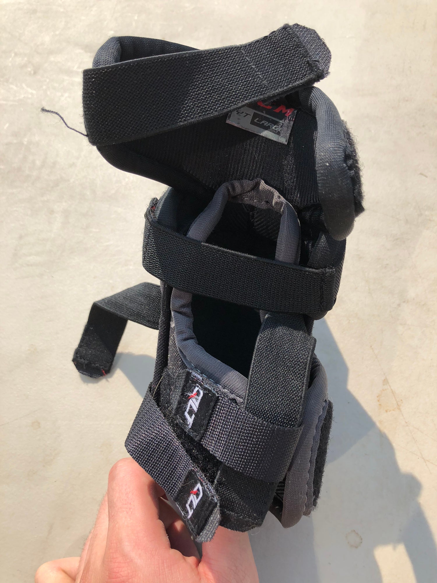 Used Large CCM QLT Elbow Pads SidelineSwap