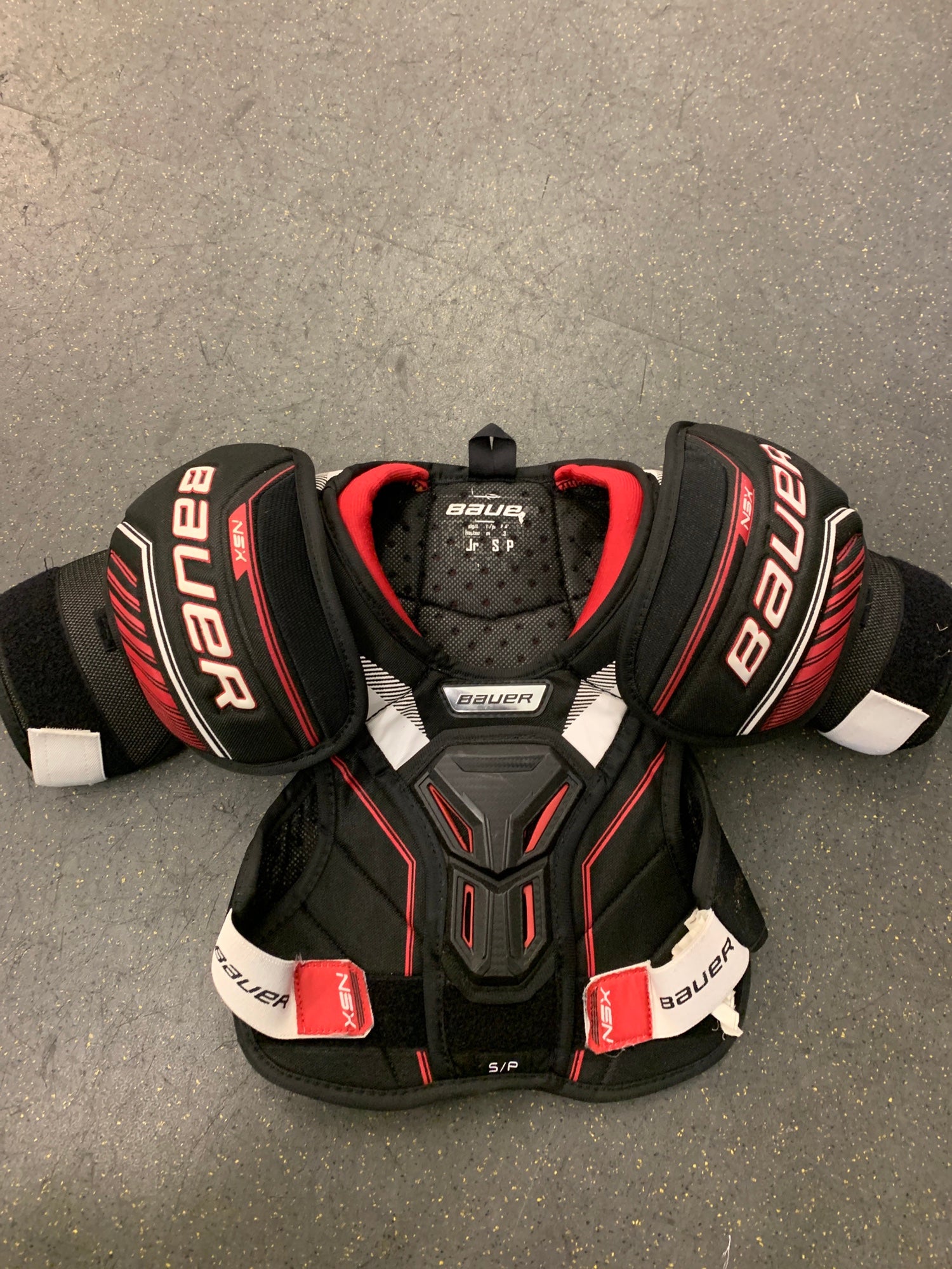 Used Junior Small Bauer NSX Shoulder Pads SidelineSwap