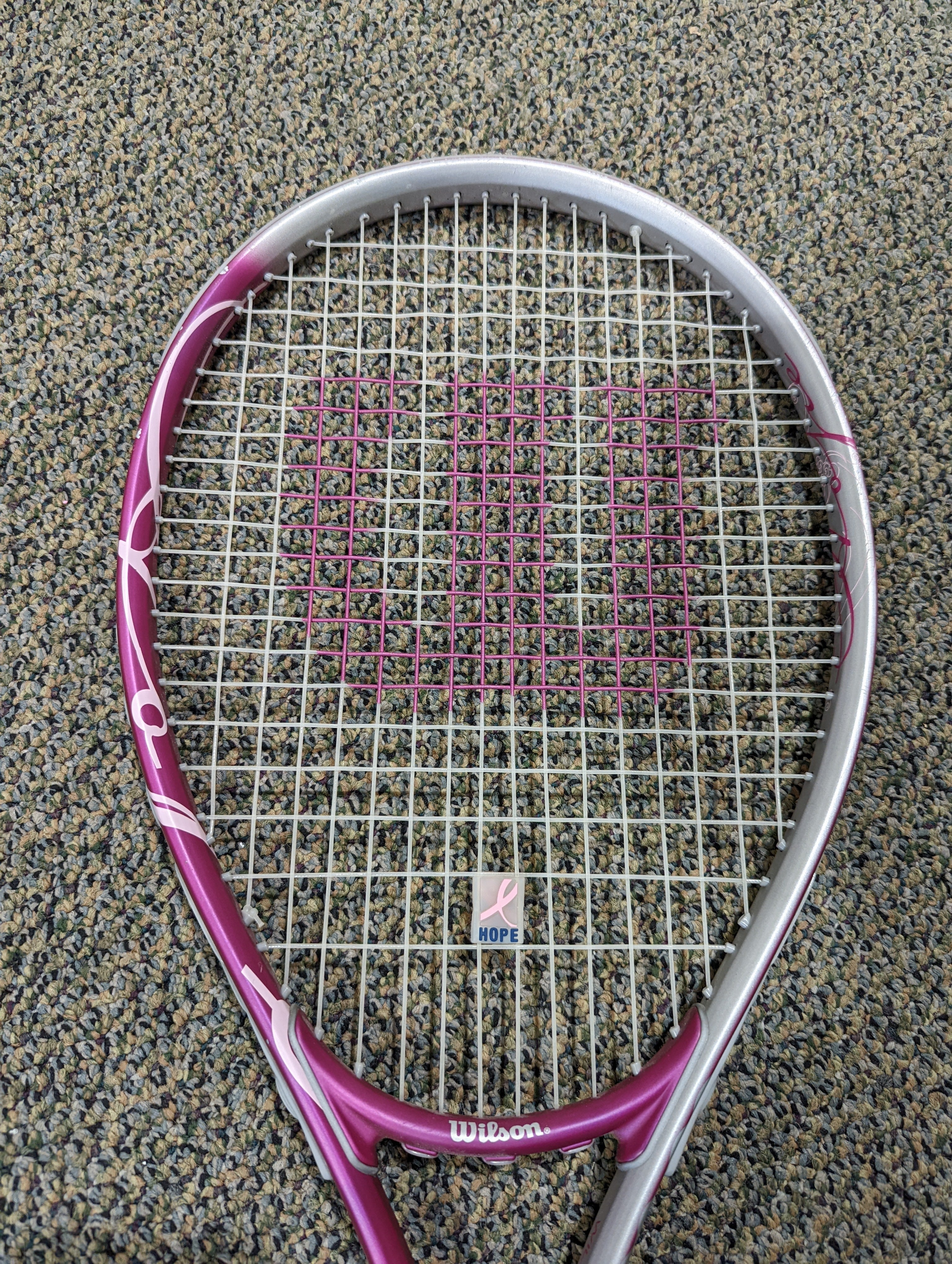 美品 Wilson ウィルソン n code W3 Gypsy Rose G1 Wilson HOPE Tennis Racquet Racket Pink & Silver 4 1/8 Grip