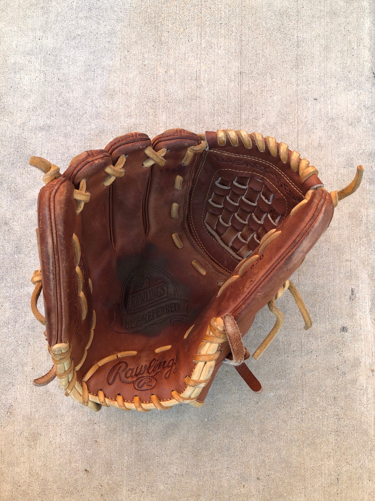Used Rawlings Pro Preferred Left Hand Throw Baseball Glove 12