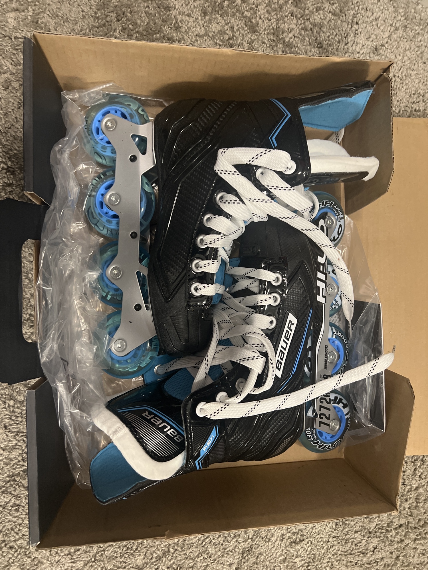 BRAND New Bauer Regular Width Size 3 RSX Inline Skates SidelineSwap