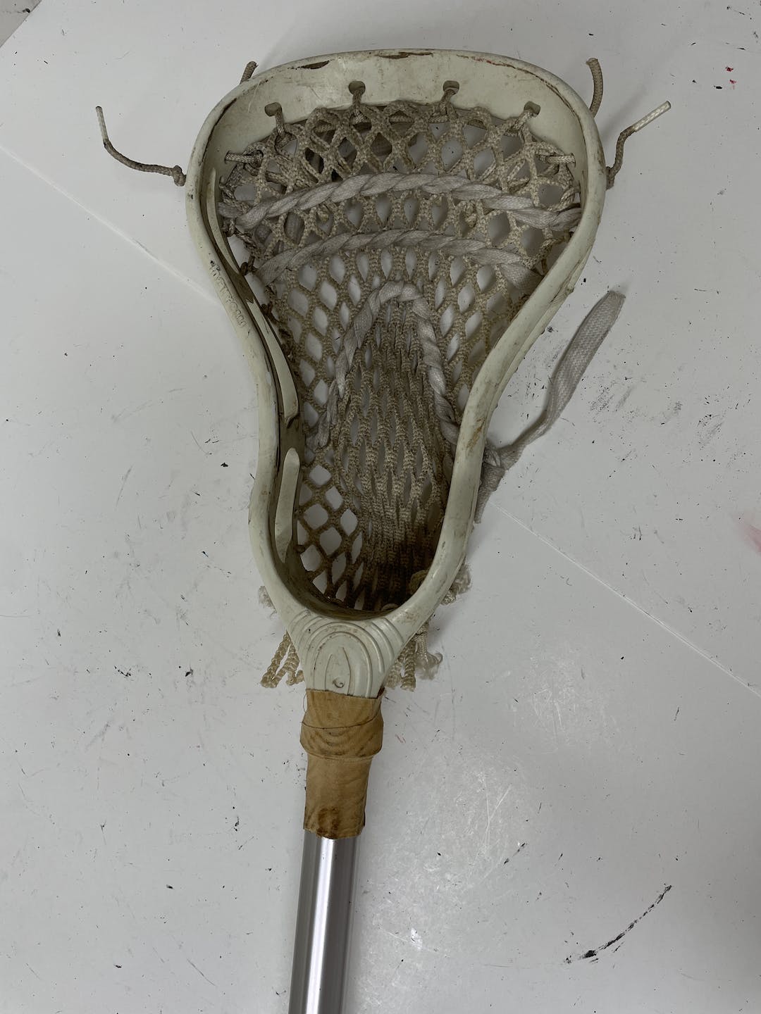 Used Harrow Harrow Head On Kryptolyte 60" Aluminum Men's Complete Lacrosse Sticks SidelineSwap