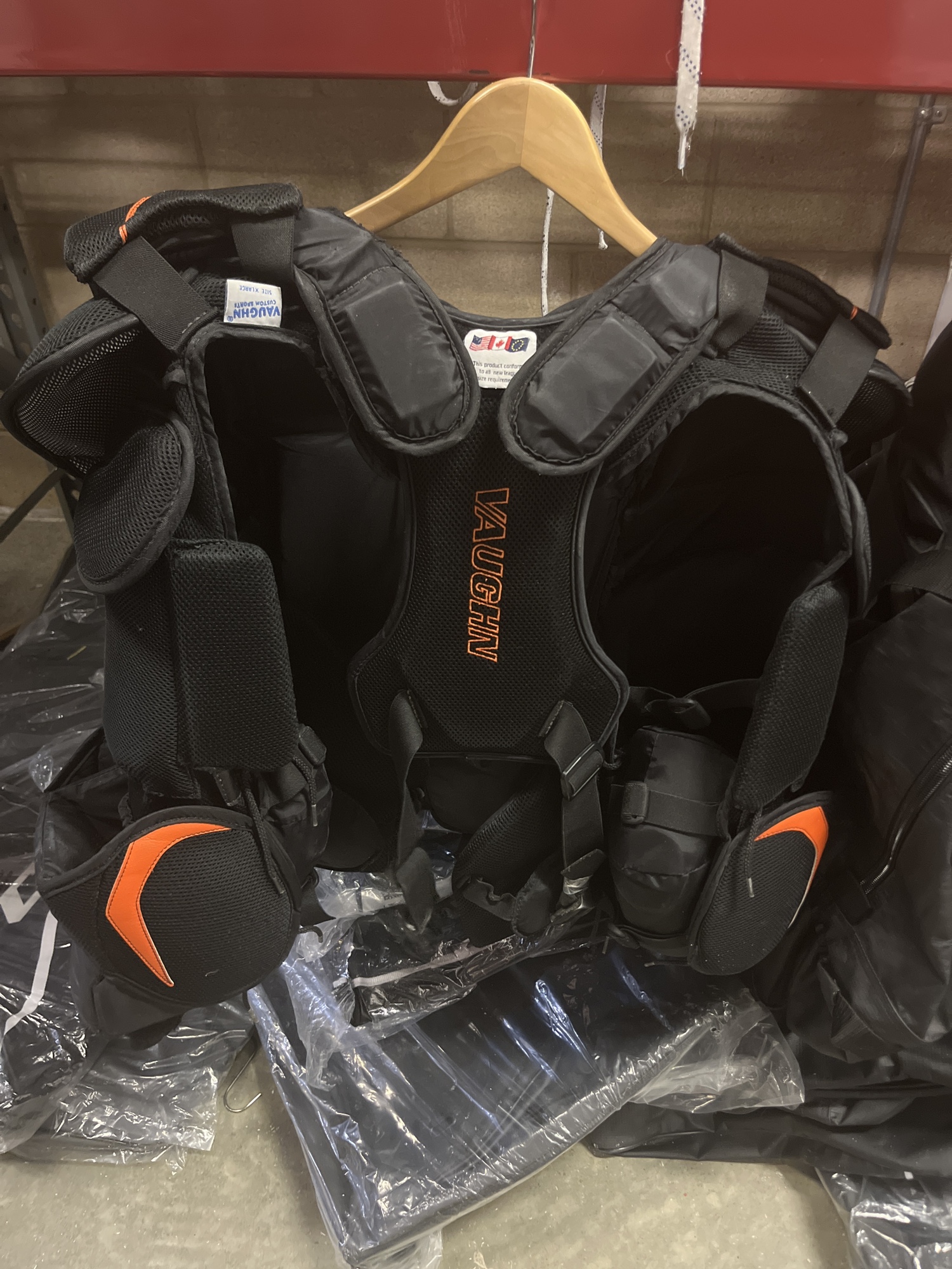 Used XL Vaughn Pro Stock Ventus Pro LT98 Goalie Chest Protector