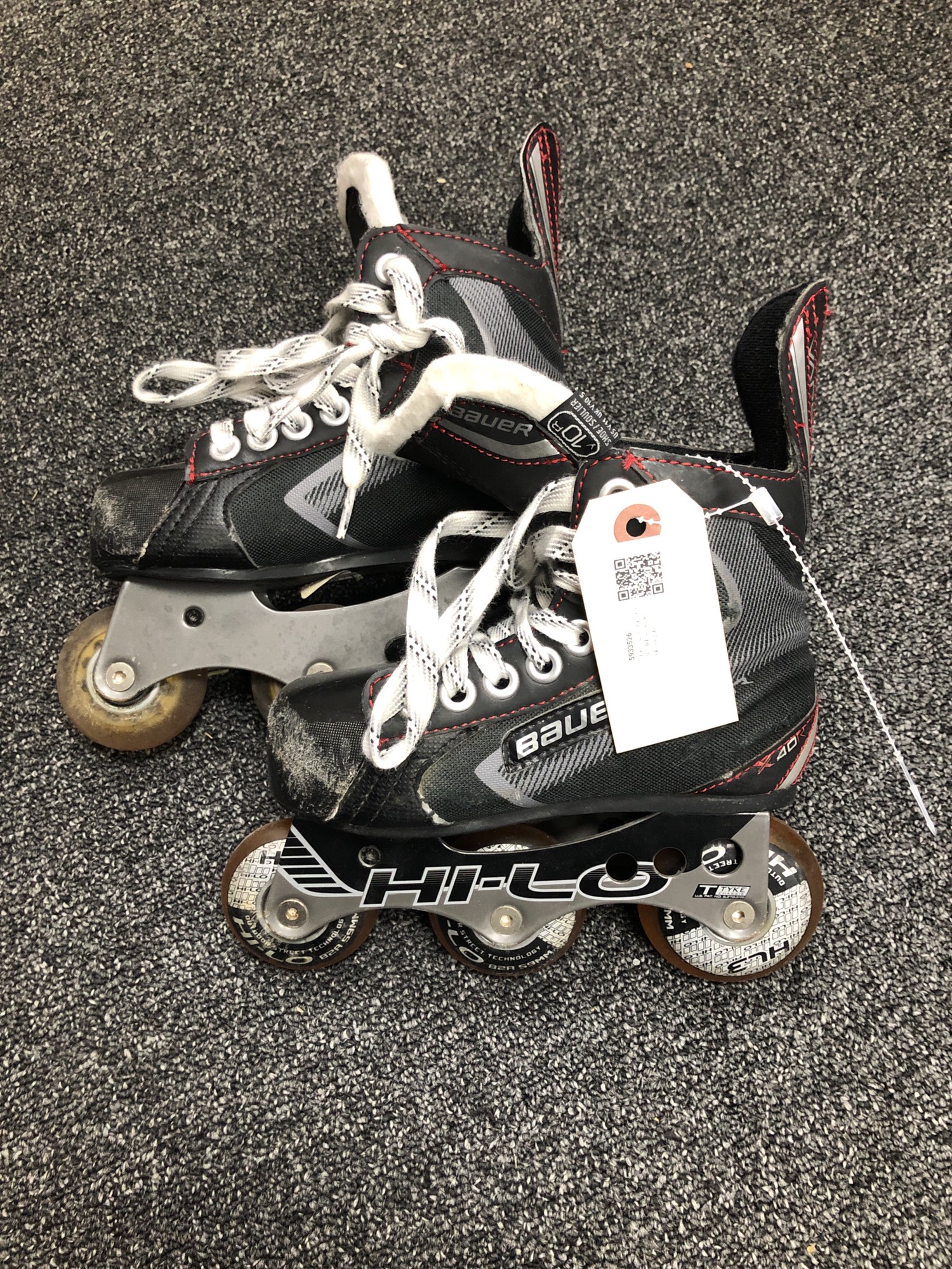 Used Bauer Vapor X40R Inline Skates D&R (Regular) 10 SidelineSwap