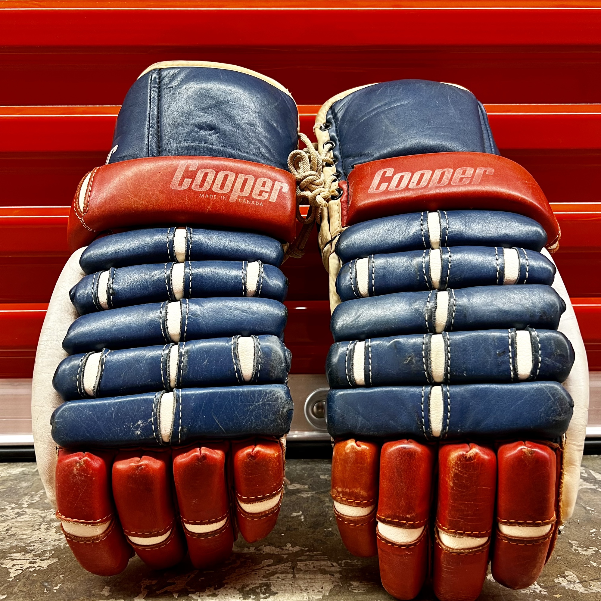 Vintage Pro Stock COOPER Hockey Gloves SidelineSwap