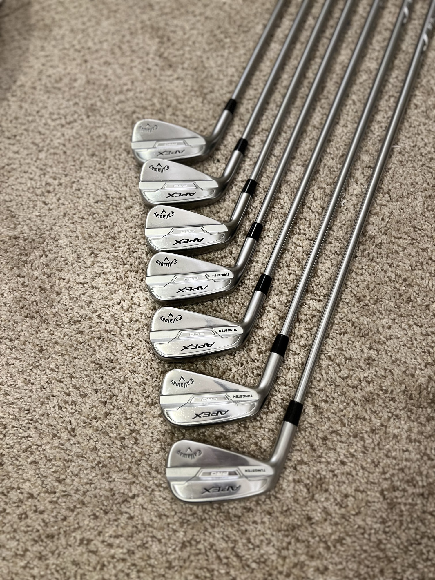 Callaway Apex Pro 21 Steel Mens Right Hand Irons 5-PW Stiff