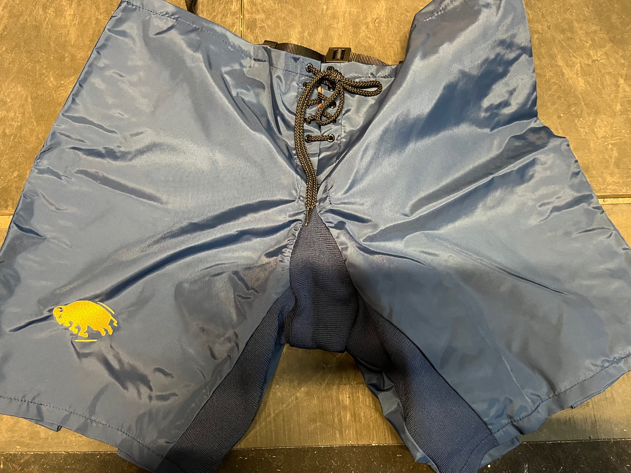 New XL CCM PP10G Goalie Pant Shell Pro Stock Buffalo Sabres SidelineSwap