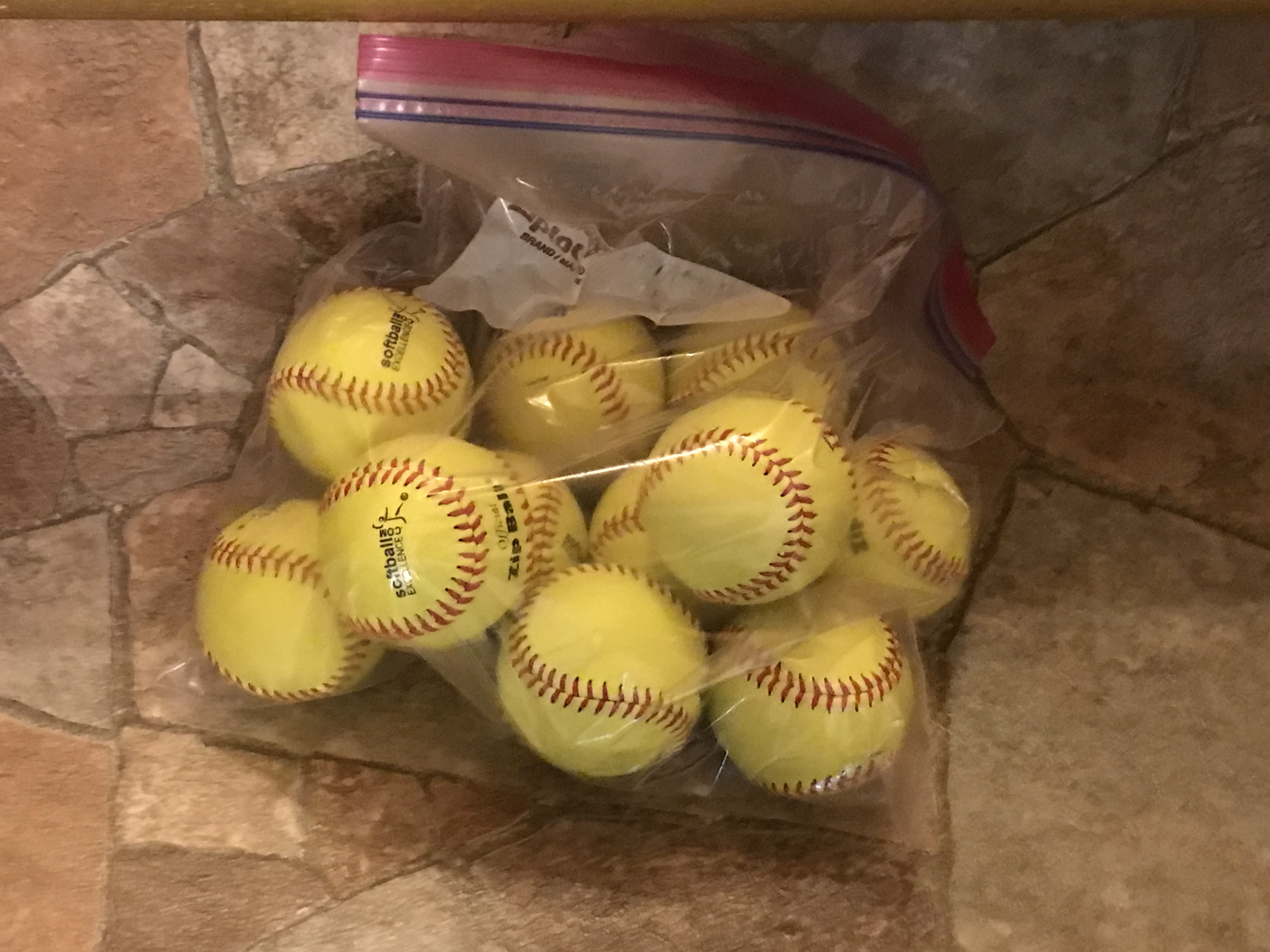 New 1 Dozen Softball Excellence ZIP Balls small softballs for hitting