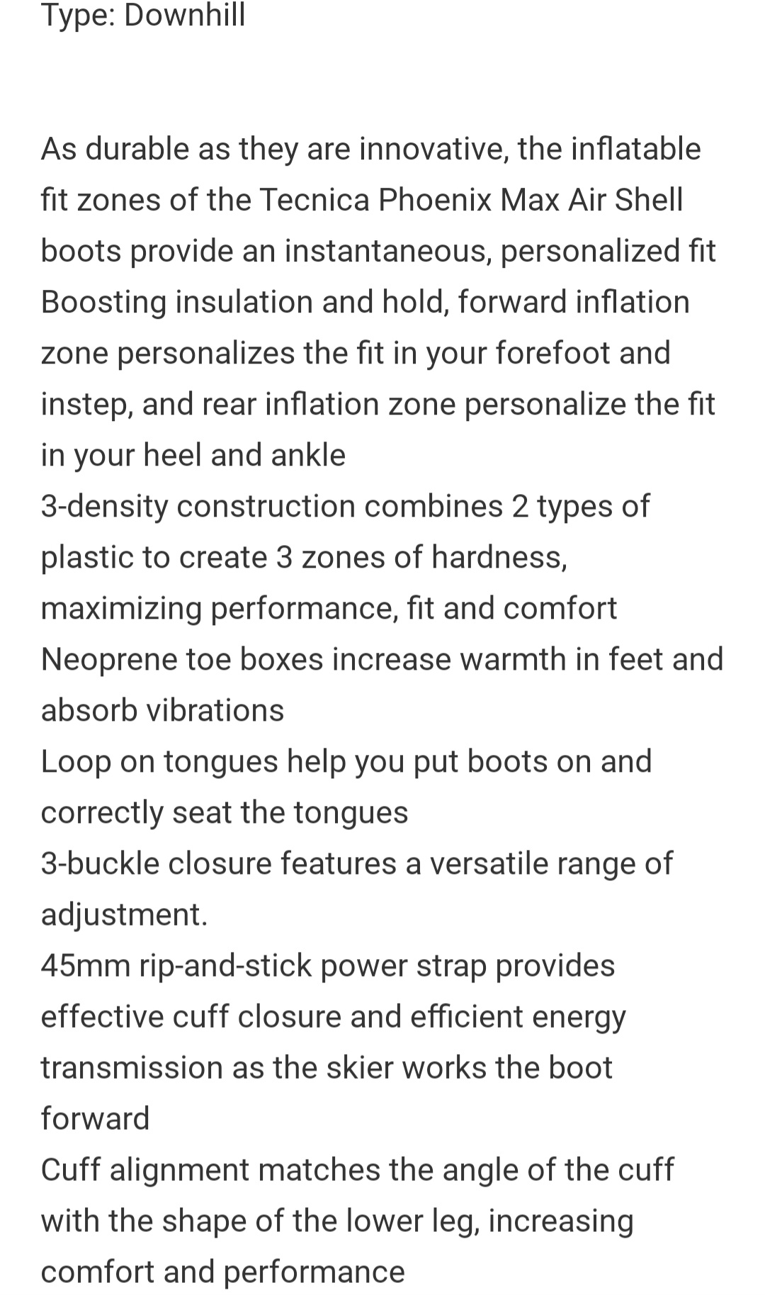 tecnica phoenix max 10 air shell