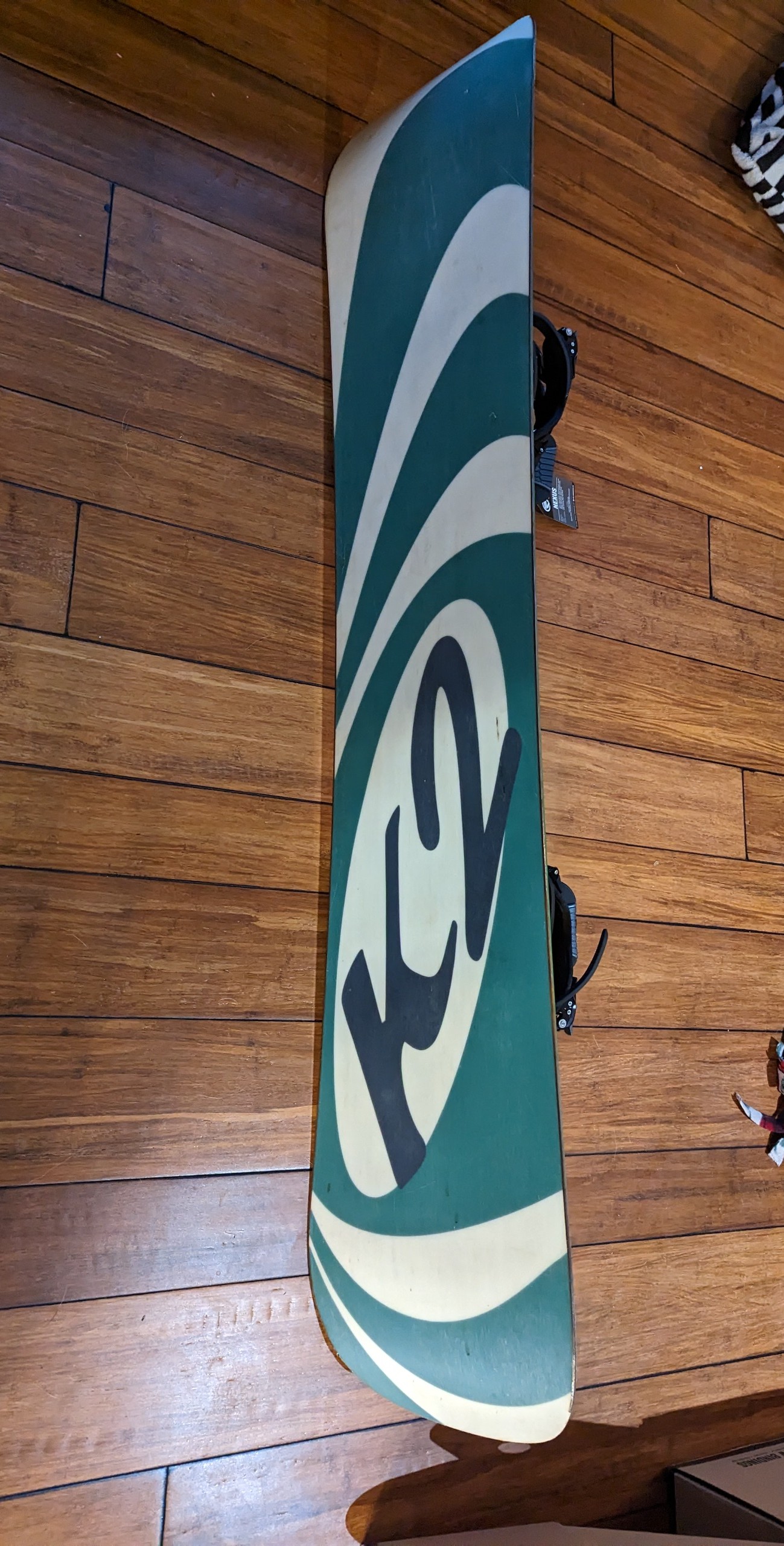 Used K2 Fat Bob vintage Snowboard with flow binding 149 cm SidelineSwap