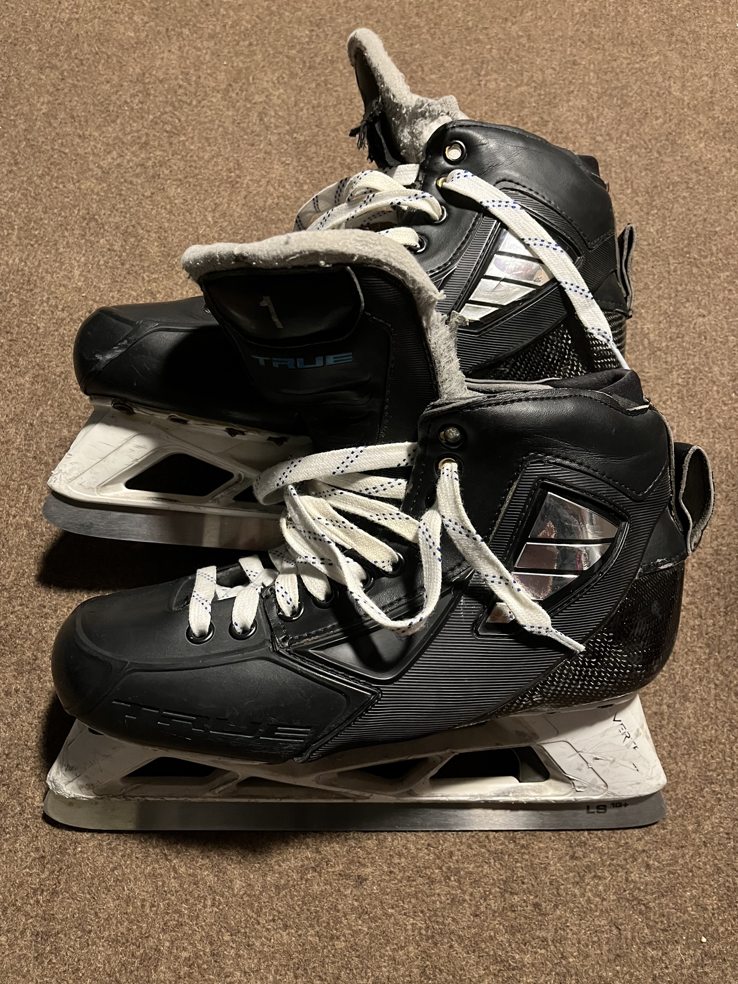 True 2 piece goalie skates NEED REPAIRS SidelineSwap