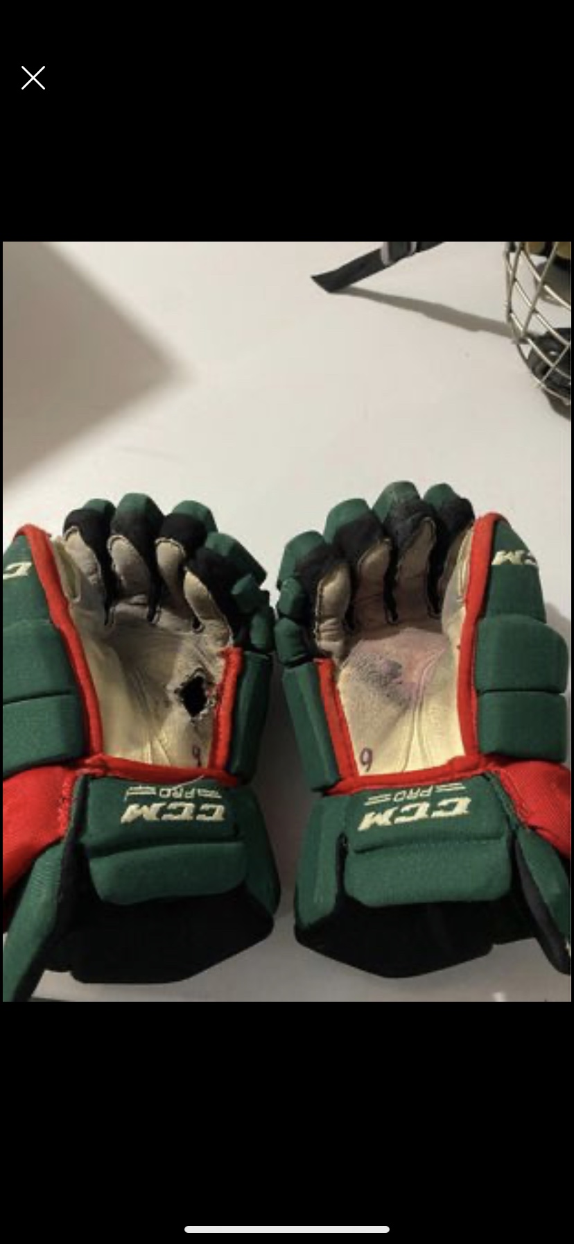 Used CCM 14" Pro Stock Ultra Tacks Gloves SidelineSwap