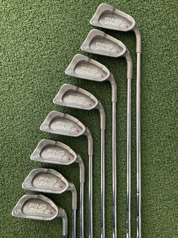 Ping Zing 2 Red Dot Irons Set 4PW+SW Ping JZ Steel Stiff Flex Mens