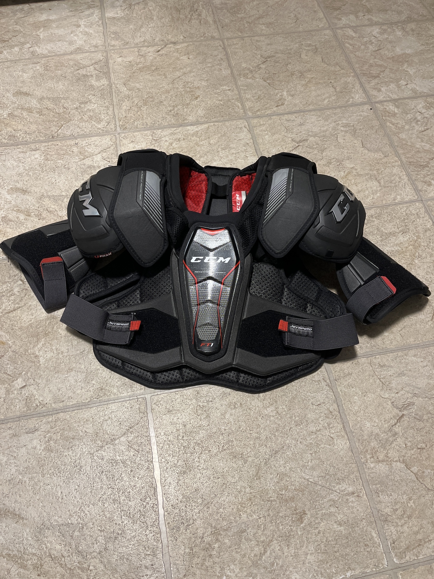 Senior Large CCM Pro Stock JetSpeed FT1 Shoulder Pads SidelineSwap