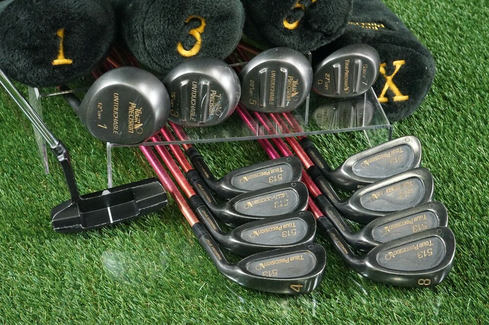 LADIES TOUR PRECISION UNTOUCHABLE GOLF SET, BLACK CHROME 13Pc WOMEN’S