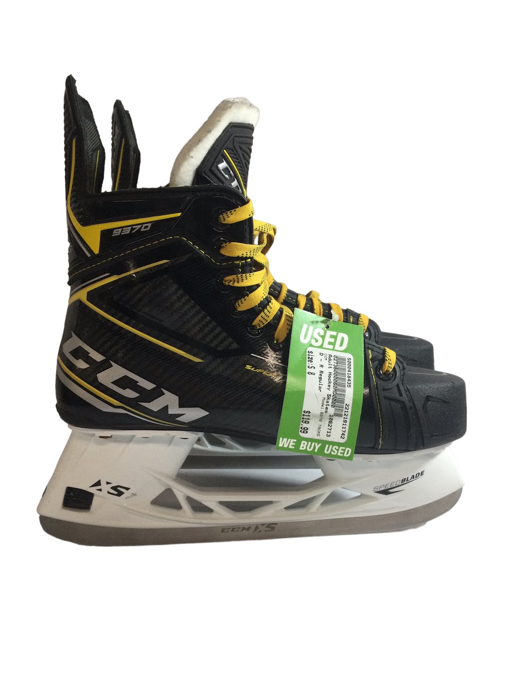 Used Ccm 9370 Tacks Ice Hockey Skates Size 8 SidelineSwap