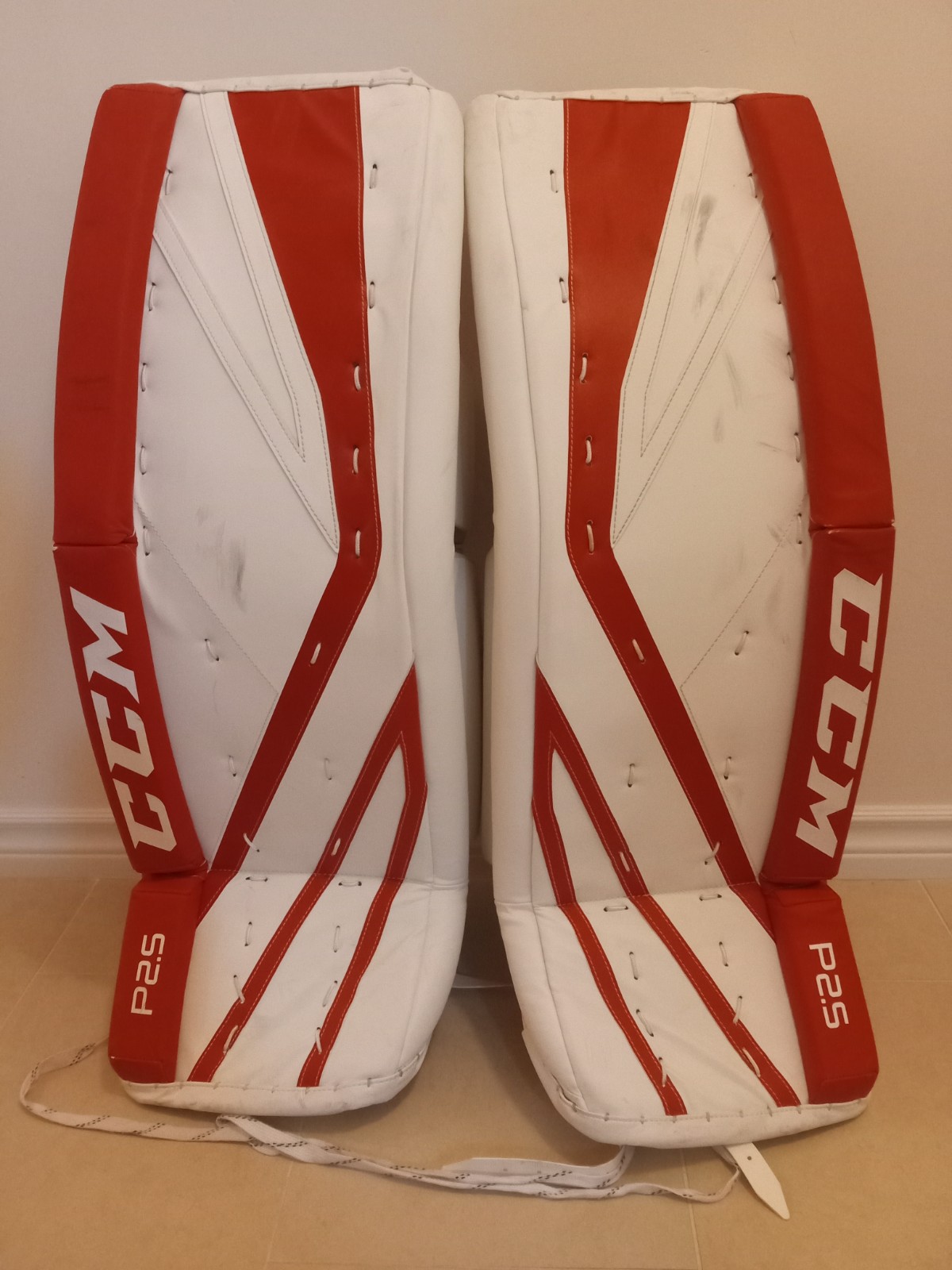 34" +1 CCM Premier P2.5 Goalie Leg Pads SidelineSwap