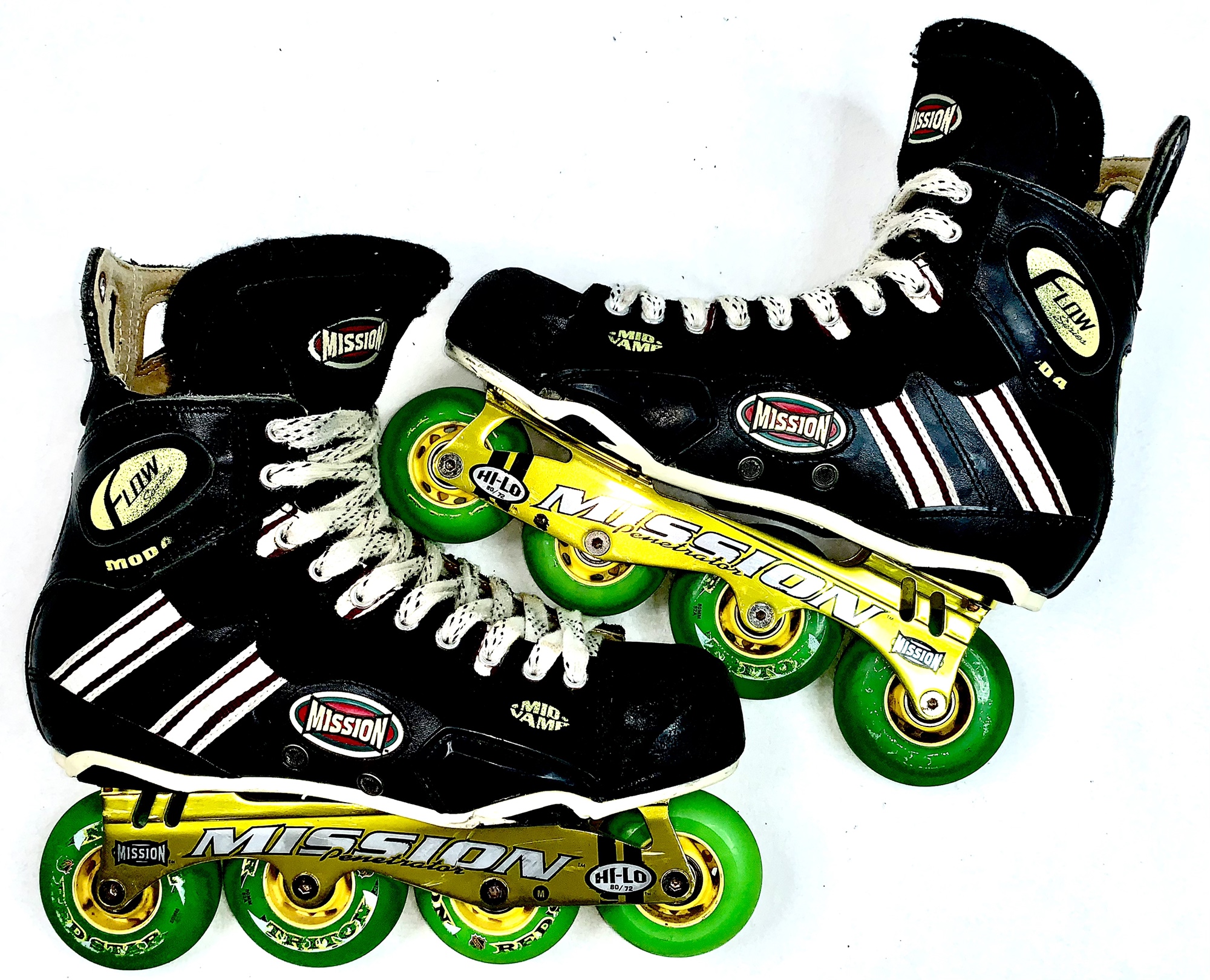 Mission Mod4 Flow Inline Roller Street Hockey Skates Size 10D (10 Us