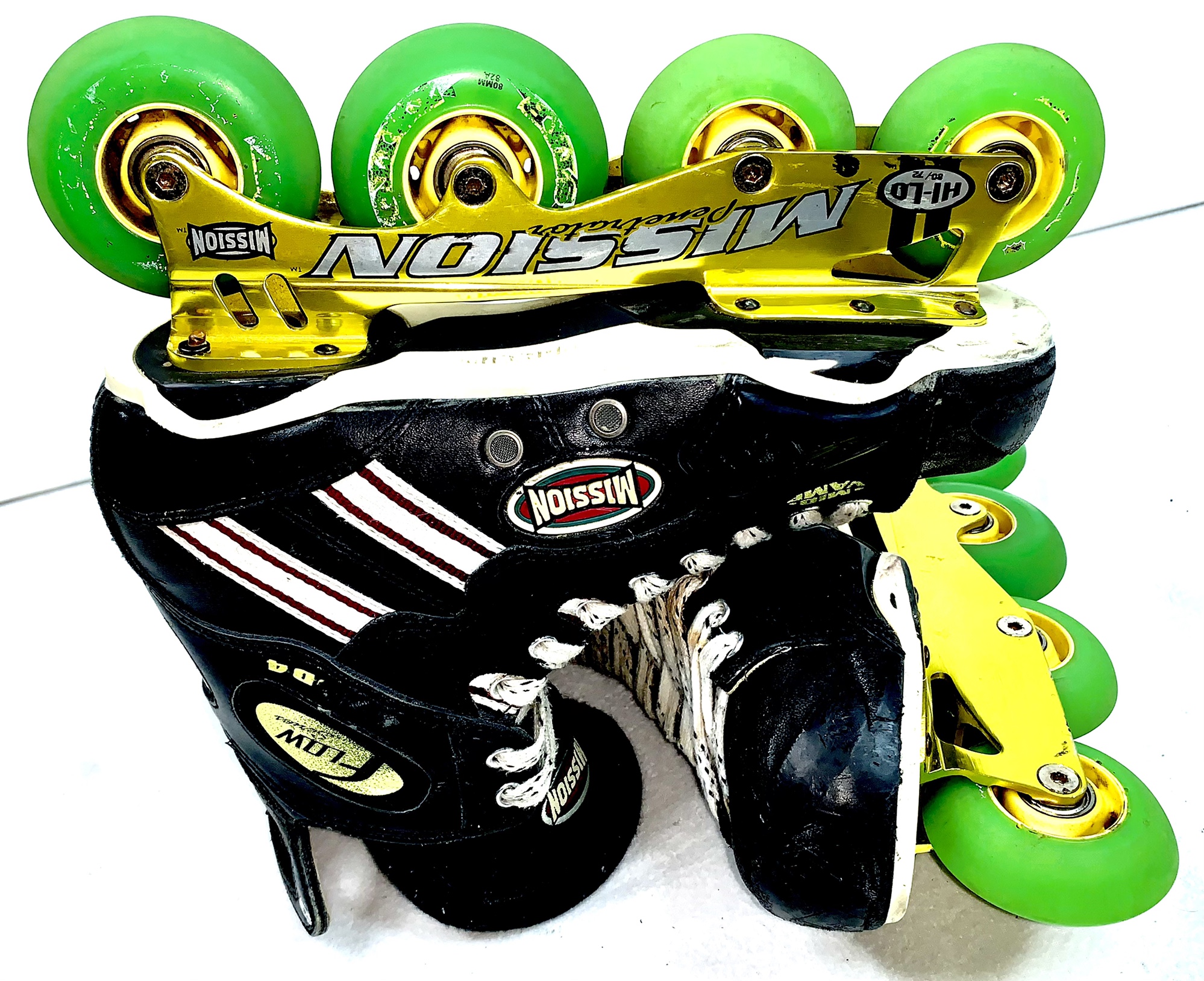 Mission Mod4 Flow Inline Roller Street Hockey Skates Size 10D (10 Us