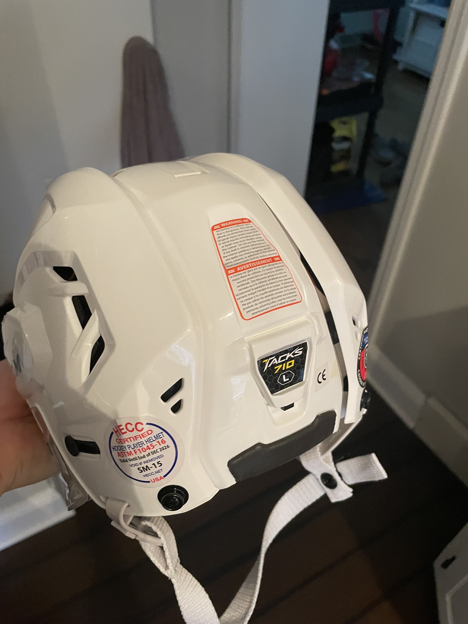 Large CCM Tacks 710 Helmet SidelineSwap