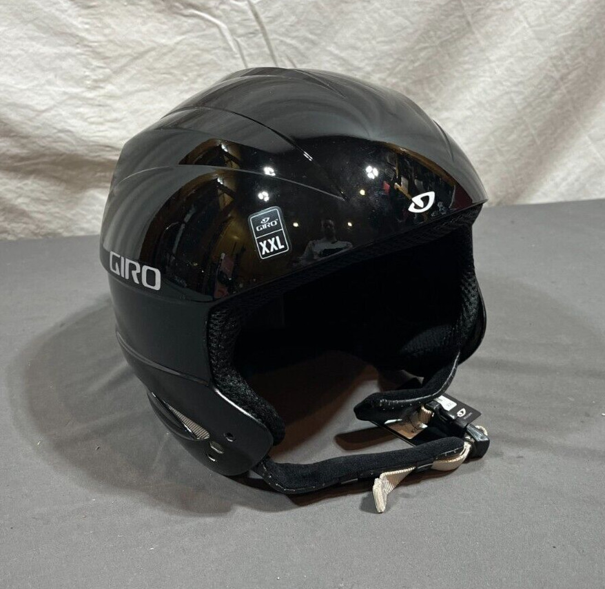 NOS Giro Sestiere Ski Racing Helmet Gloss Black 60.562.5 XXL NEW Fast