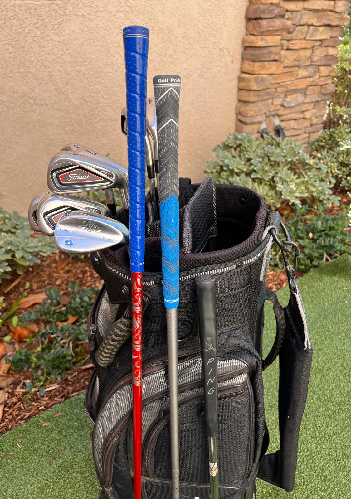 Titleist Complete Golf Set, Stiff, AP1 716 Irons, Woods, SC Putter