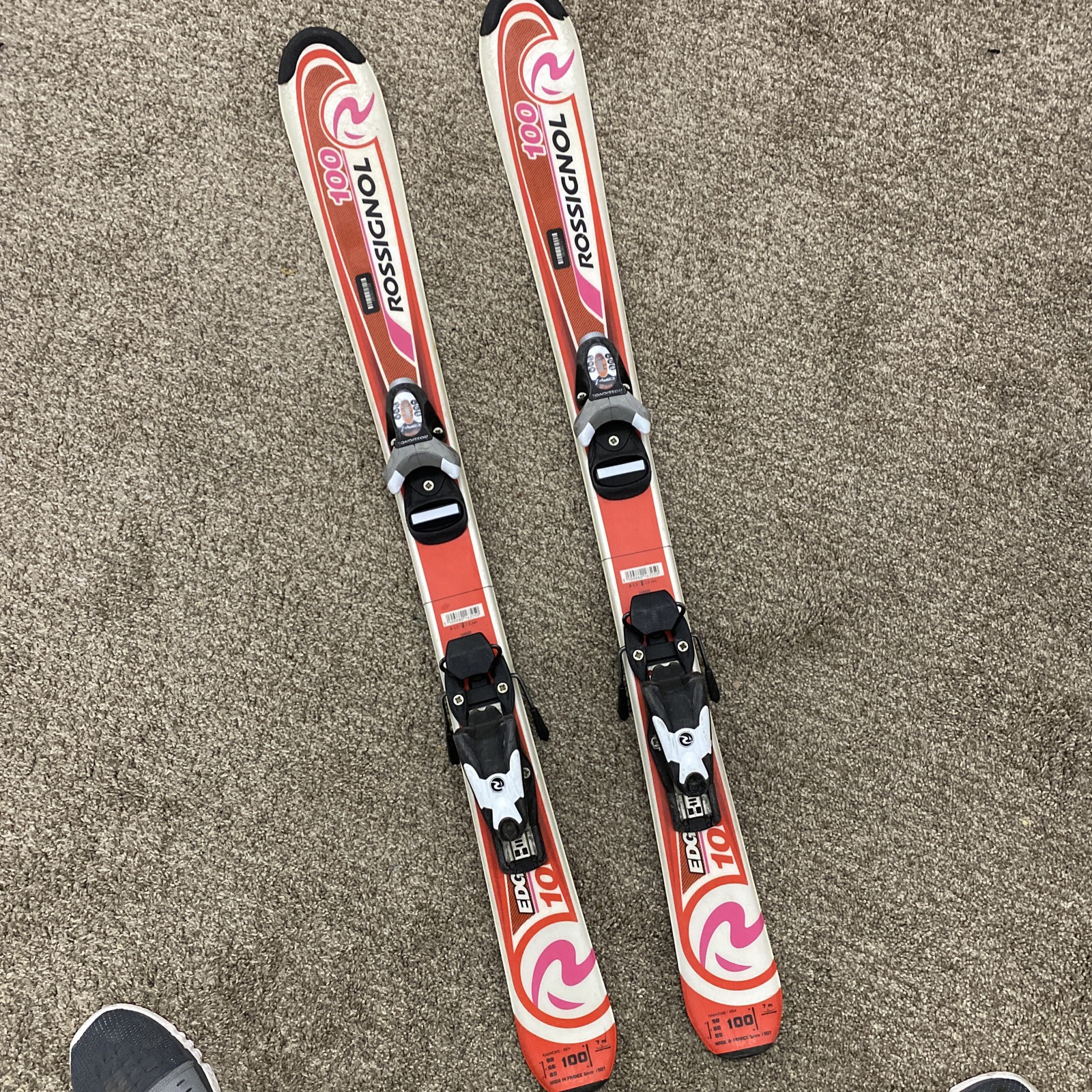 Rossignol Edge Jr Skis 100cm J Bindings SidelineSwap