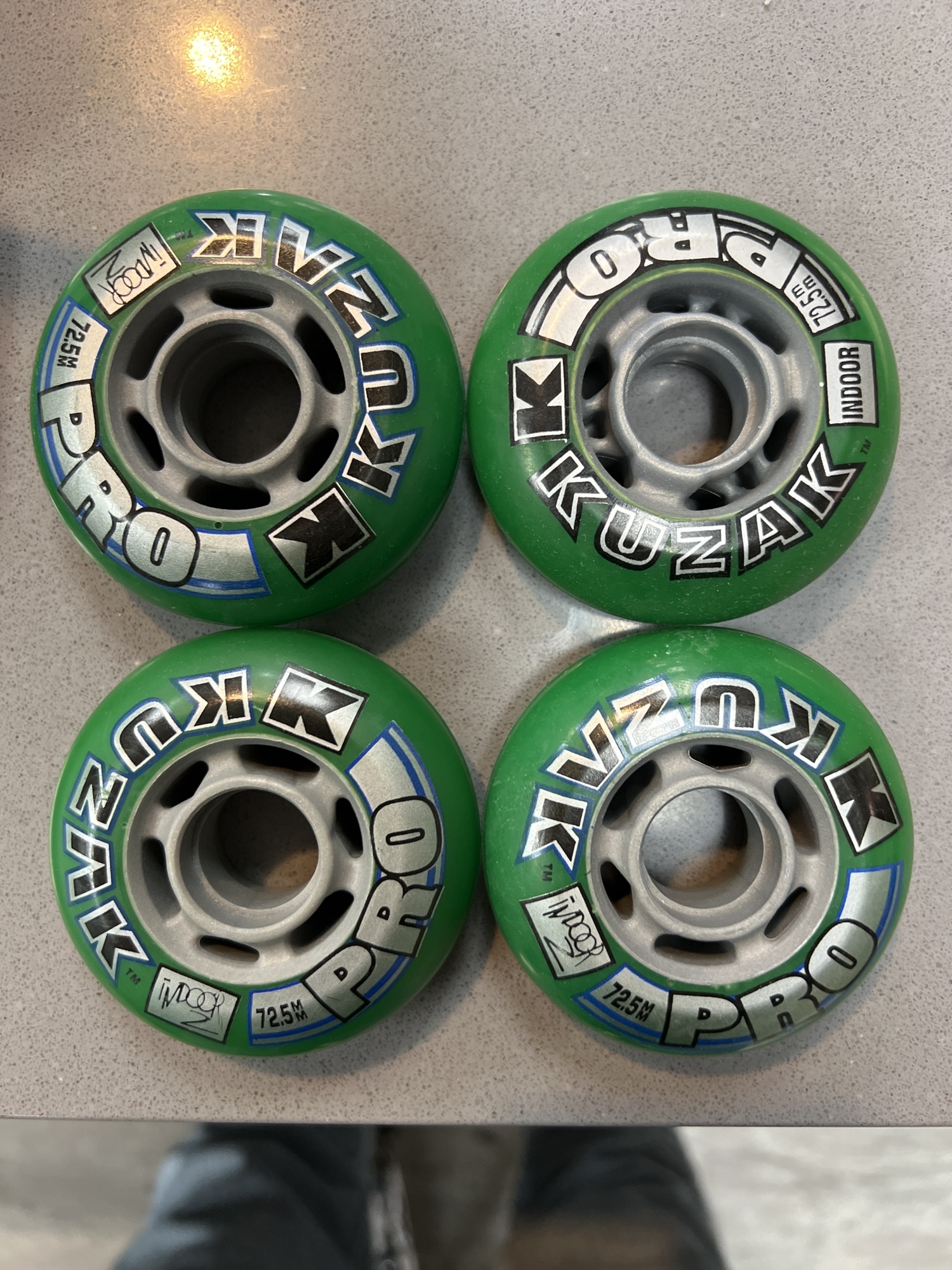New Kuzak Pro Inline Hockey Wheels 72.5mm set of 4 SidelineSwap
