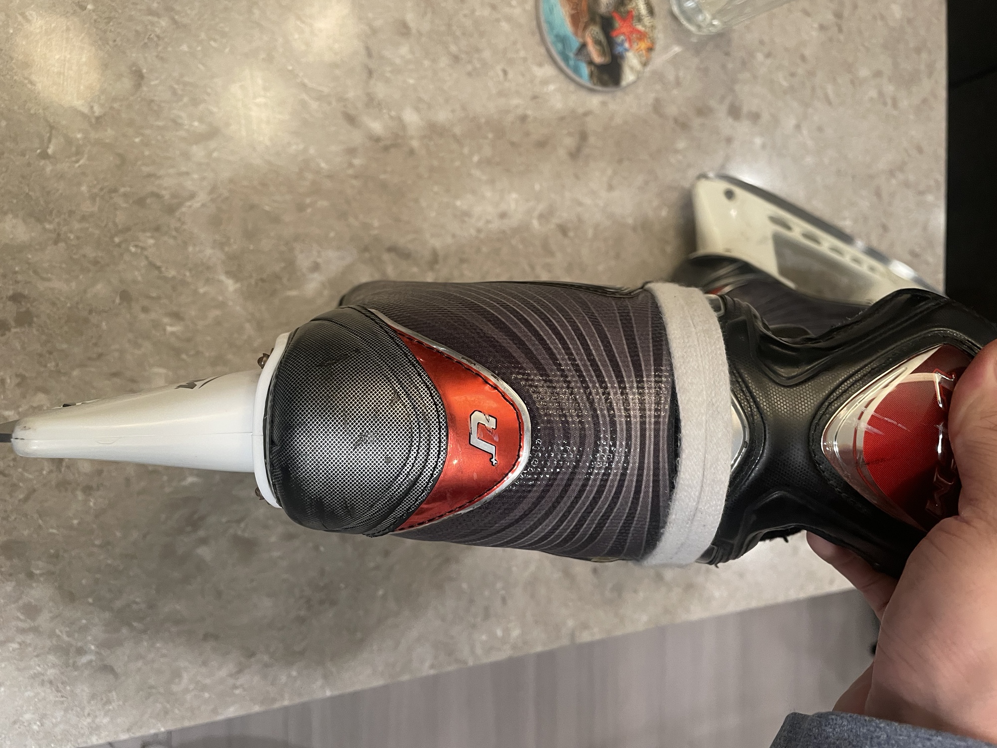 Used CCM Size 10 U+ Crazy Light Hockey Skates SidelineSwap