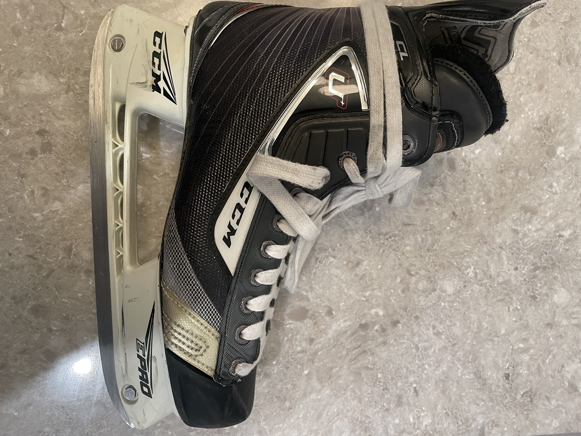 Used CCM Size 10 U+ Crazy Light Hockey Skates SidelineSwap