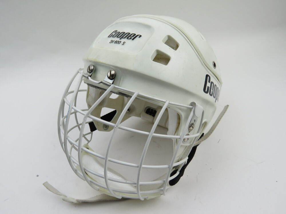 Vintage Cooper SK 600 White Ice Hockey Helmet & VL50 Cage Face Mask