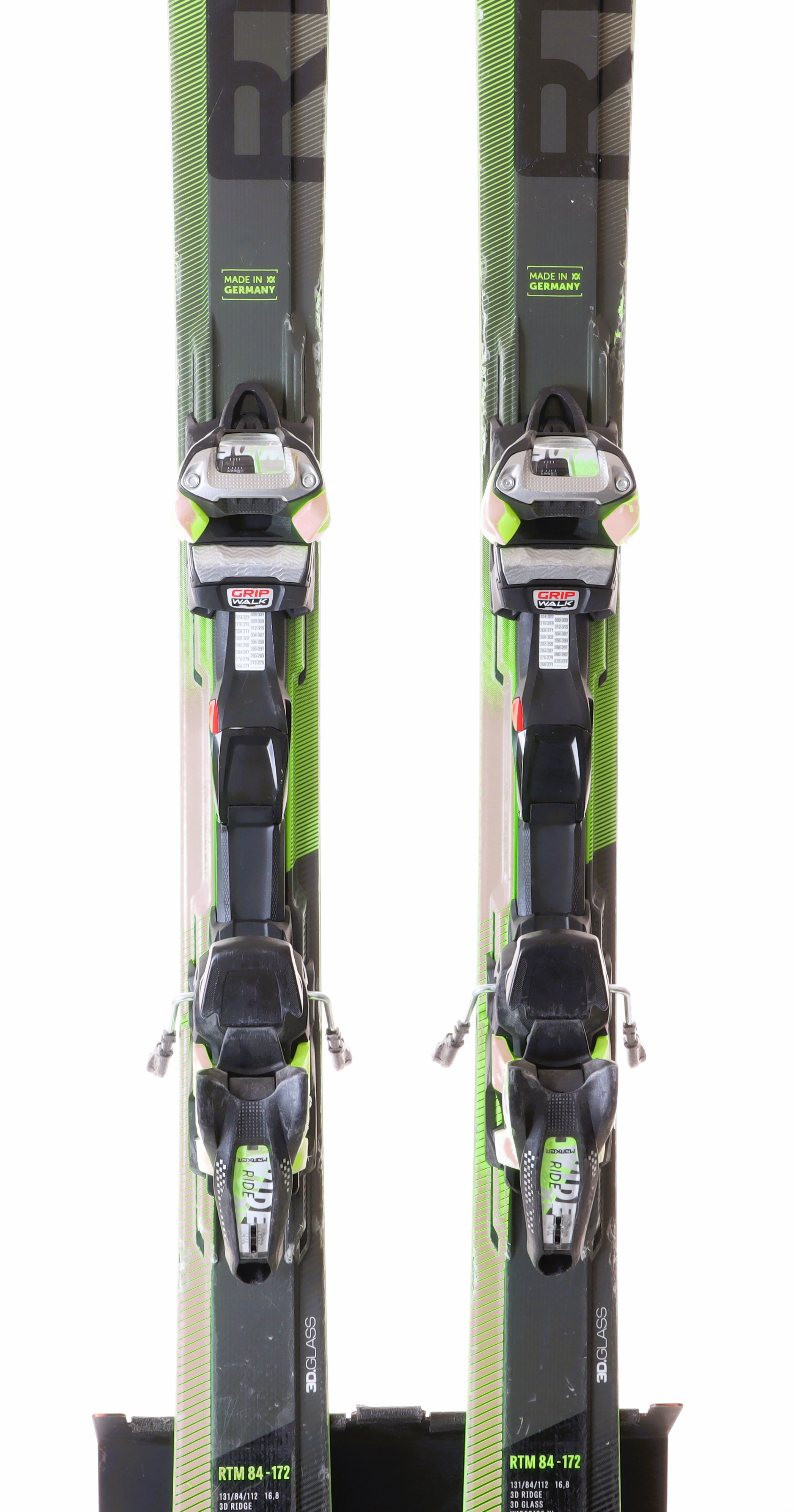 Used 2019 Volkl RTM 84 Ski with Marker Wide Ride XL bindings, Size 182