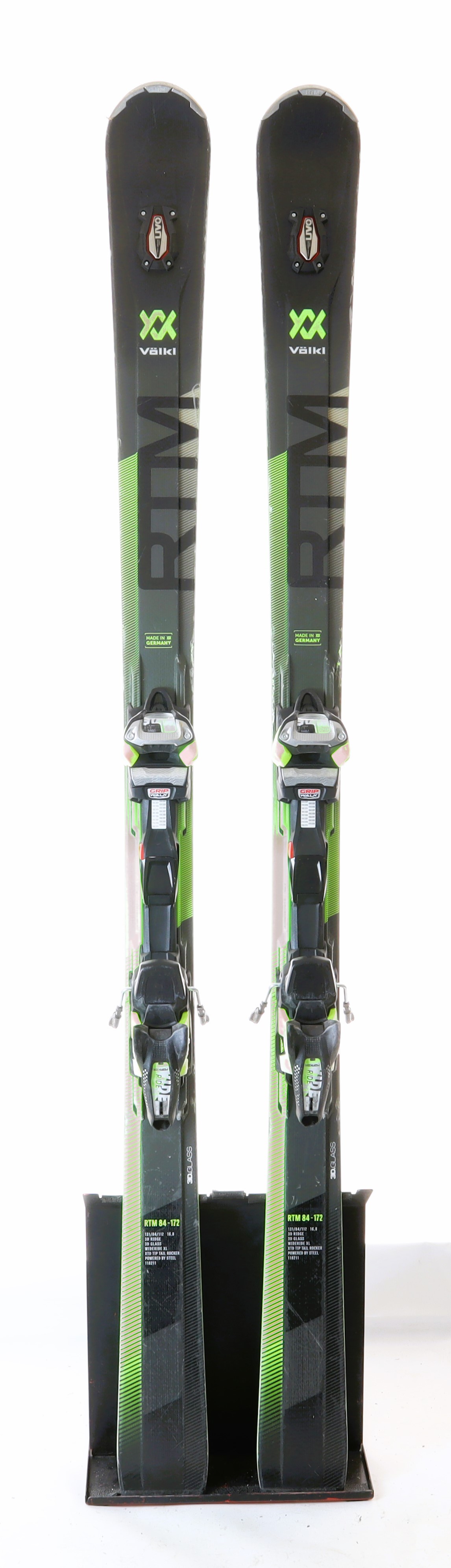 Used 2019 Volkl RTM 84 Ski with Marker Wide Ride XL bindings, Size 182